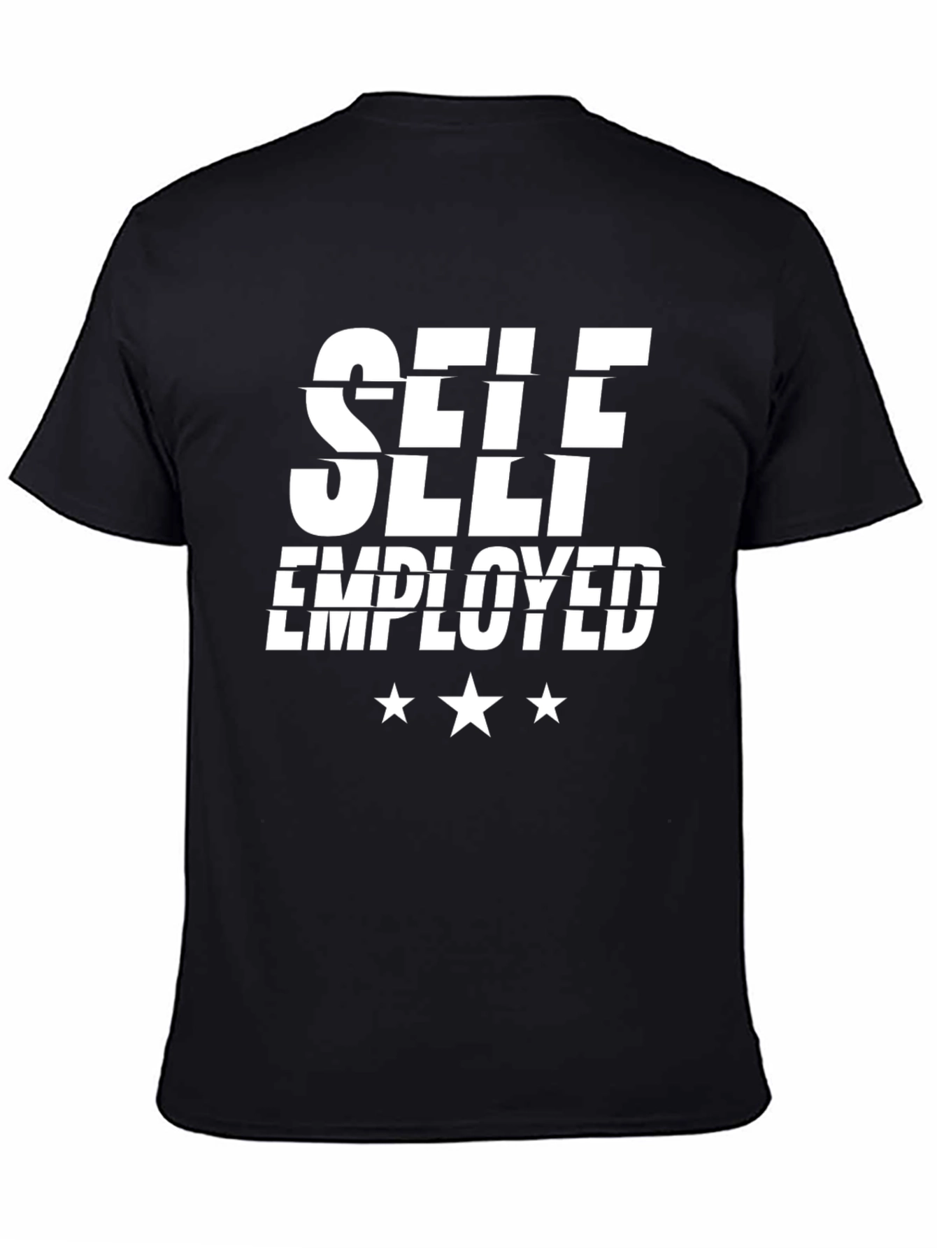 Self Employed Black Graphic Tee