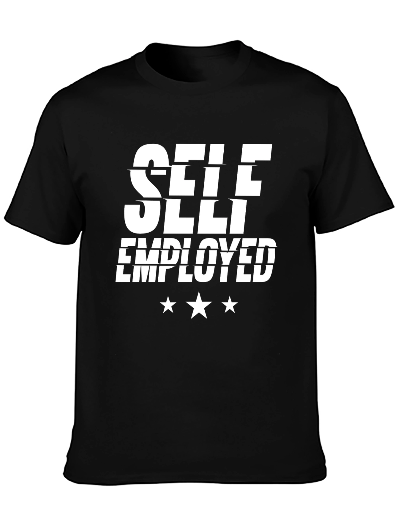 Self Employed Black Graphic Tee