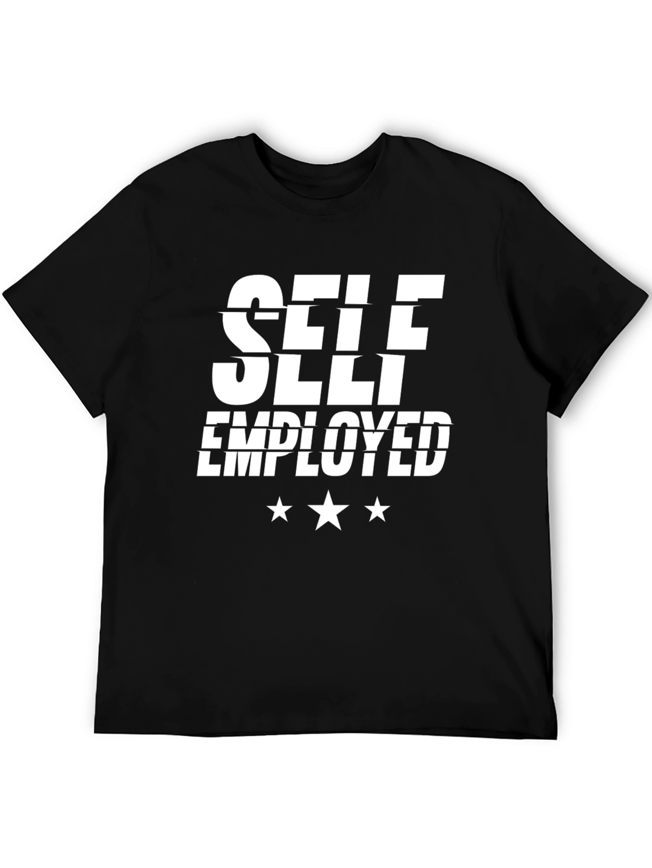 Self Employed Black Graphic Tee