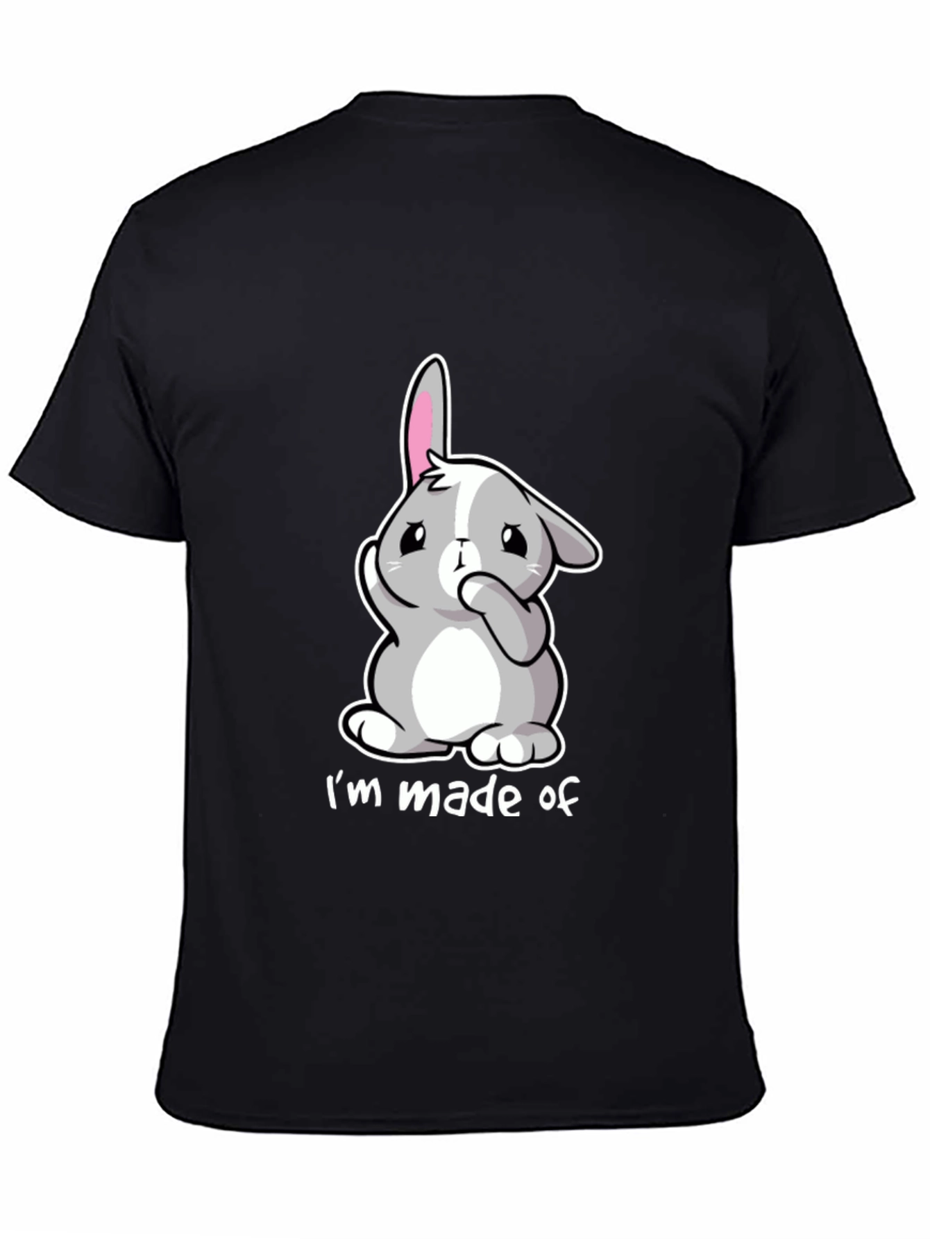 Cute Bunny Im made of Black T-Shirt