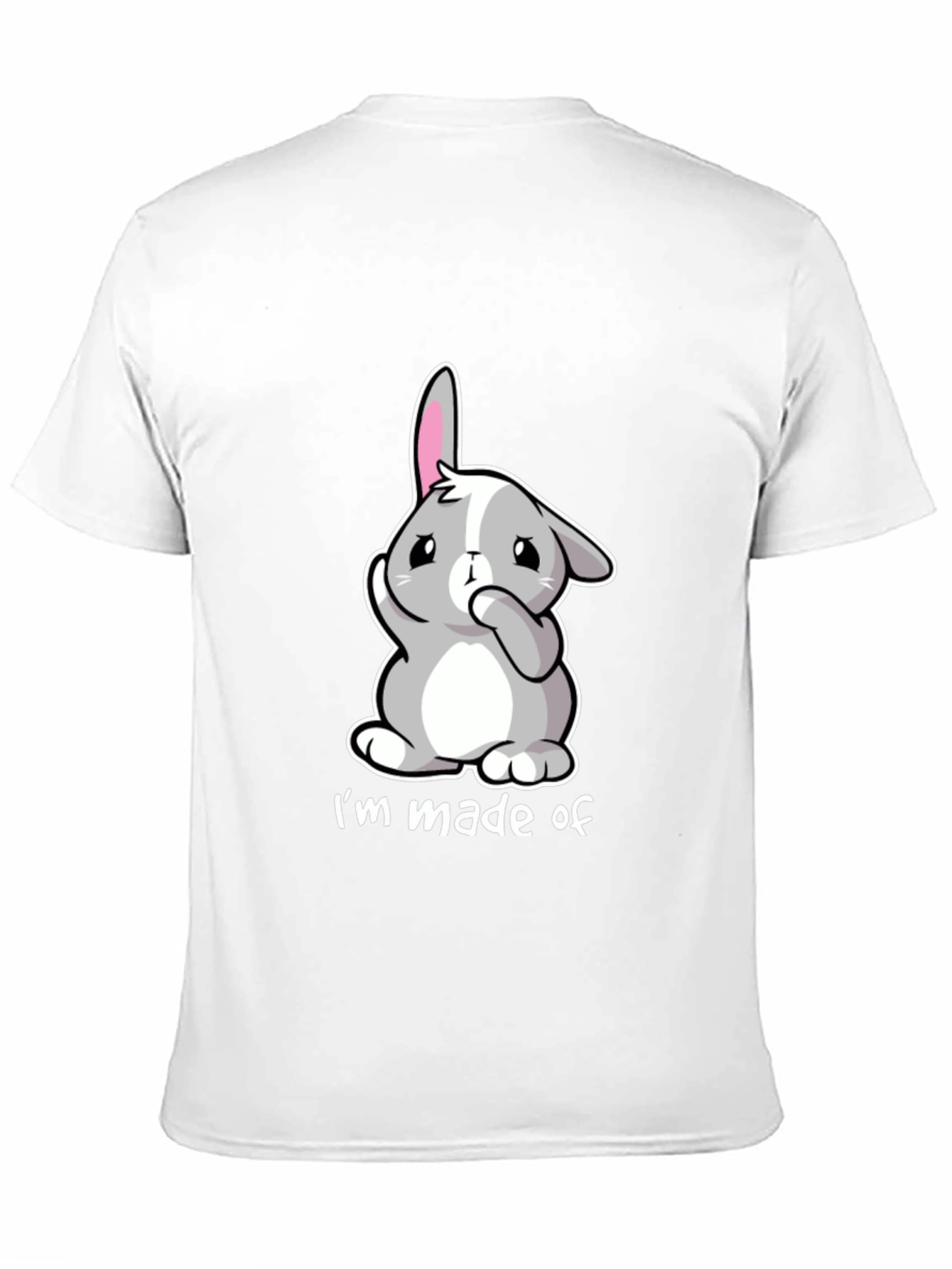 Cute Bunny Im made of Black T-Shirt