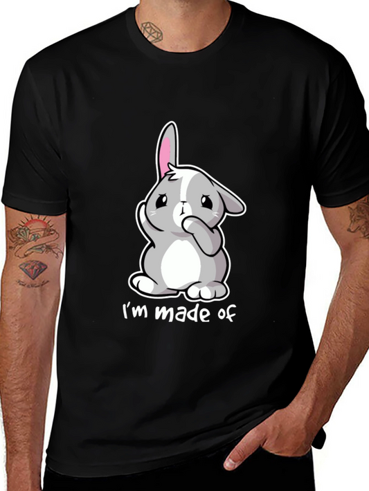 Cute Bunny Im made of Black T-Shirt