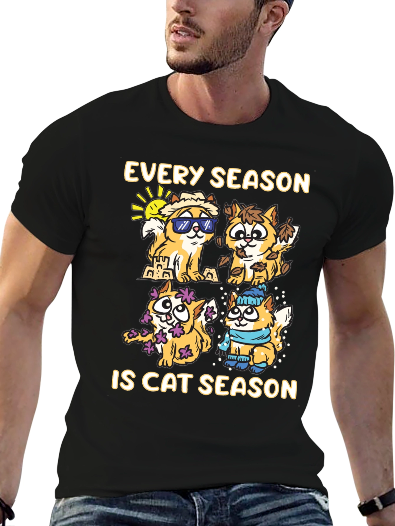 Every Season Is Cat Season T-Shirt