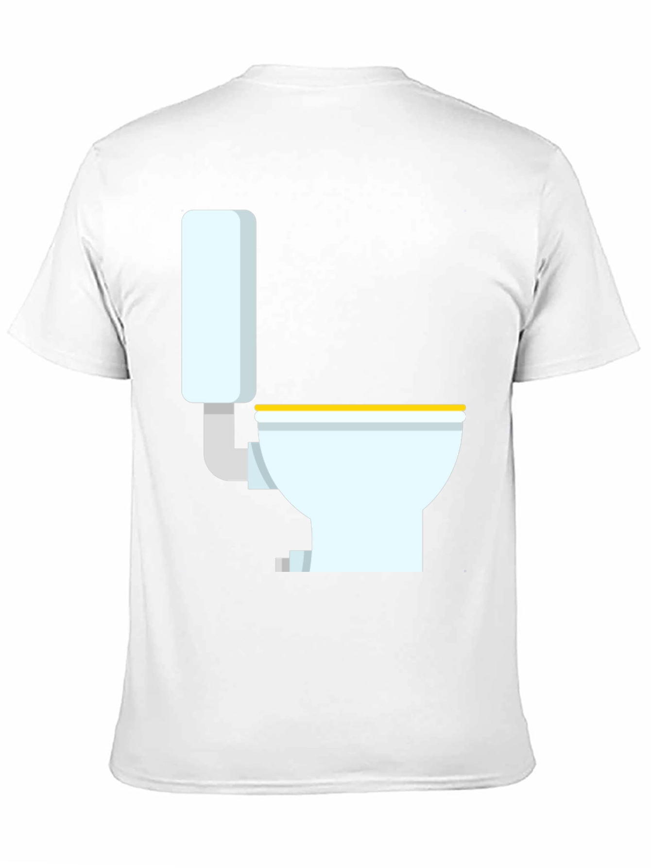 Novelty Toilet Graphic T-Shirt - Black