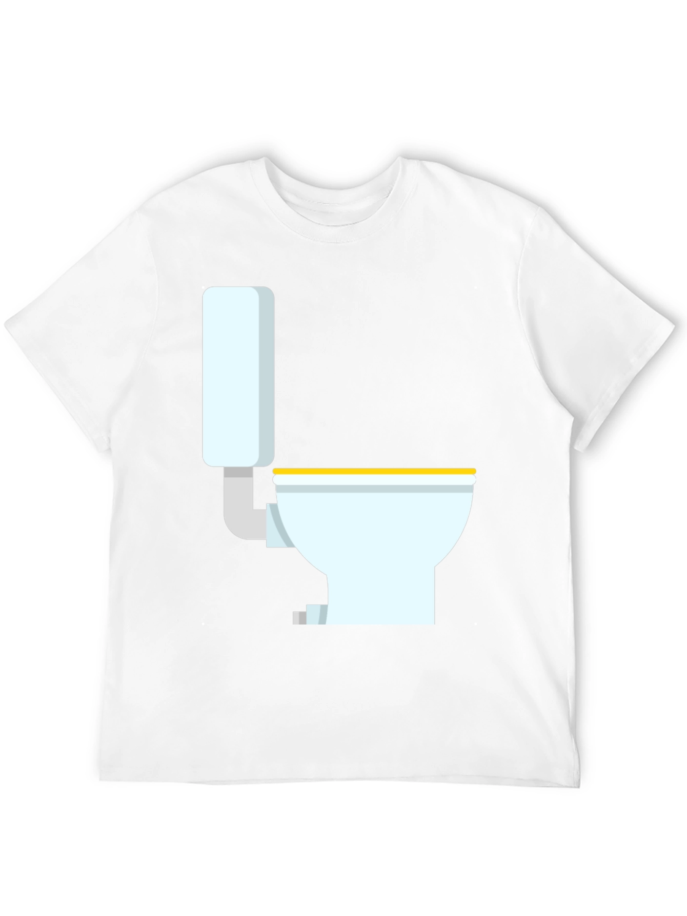 Novelty Toilet Graphic T-Shirt - Black