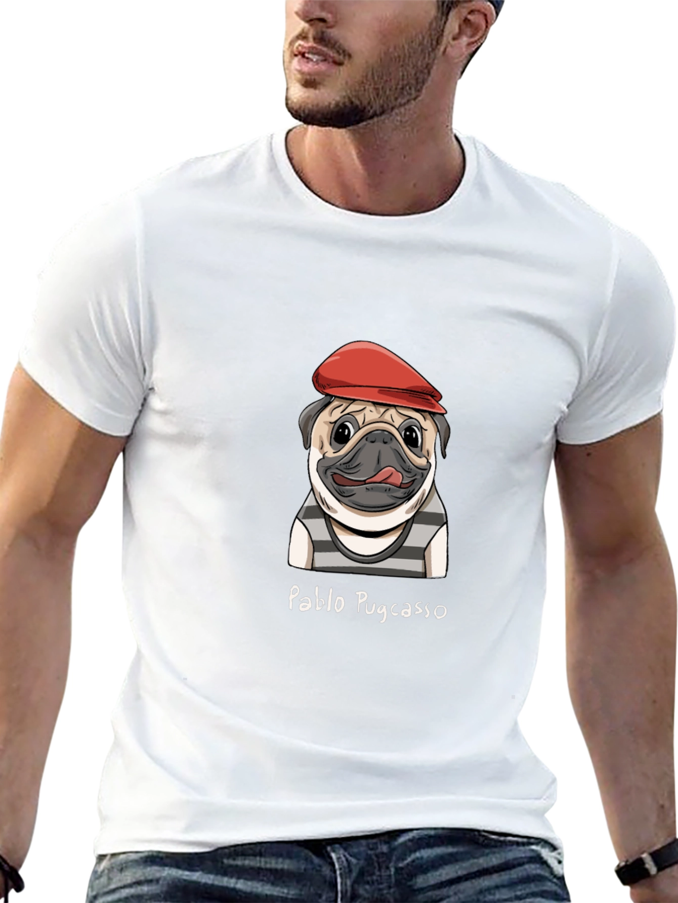 Pablo Pugcasso Tee - Artistic Dog T-Shirt