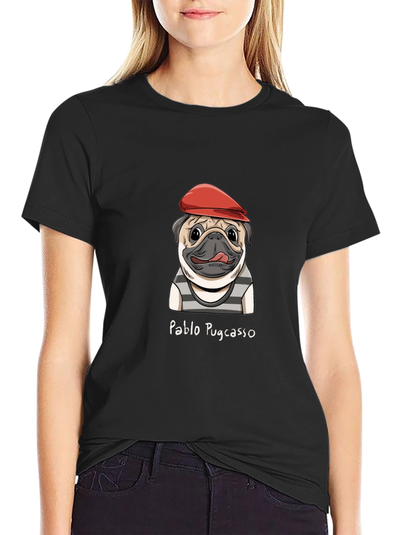 Pablo Pugcasso Tee - Artistic Dog T-Shirt