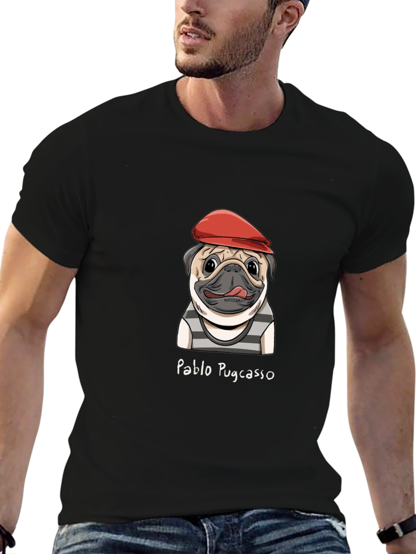 Pablo Pugcasso Tee - Artistic Dog T-Shirt