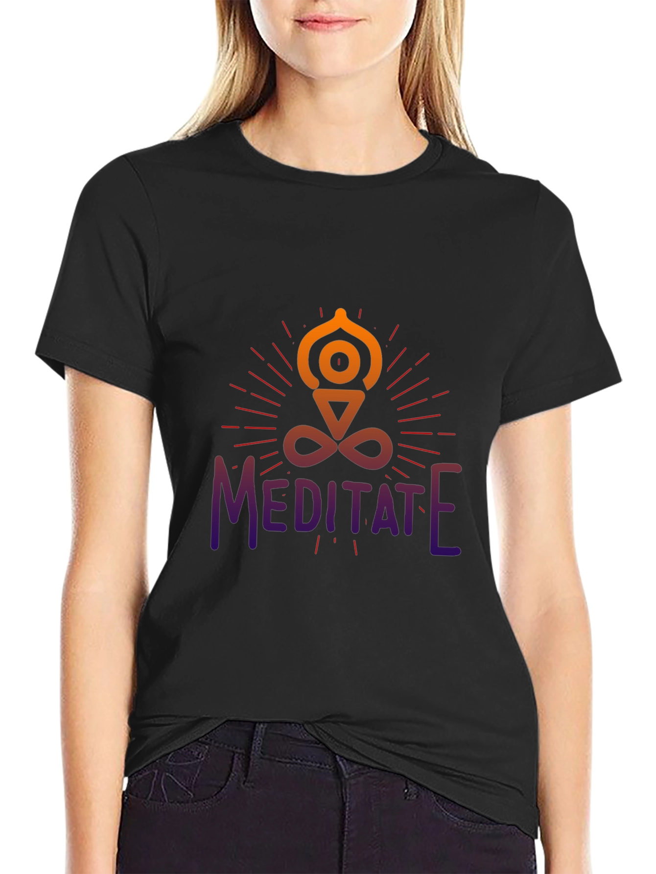 Meditate Graphic Tee - Spiritual Yoga Shirt
