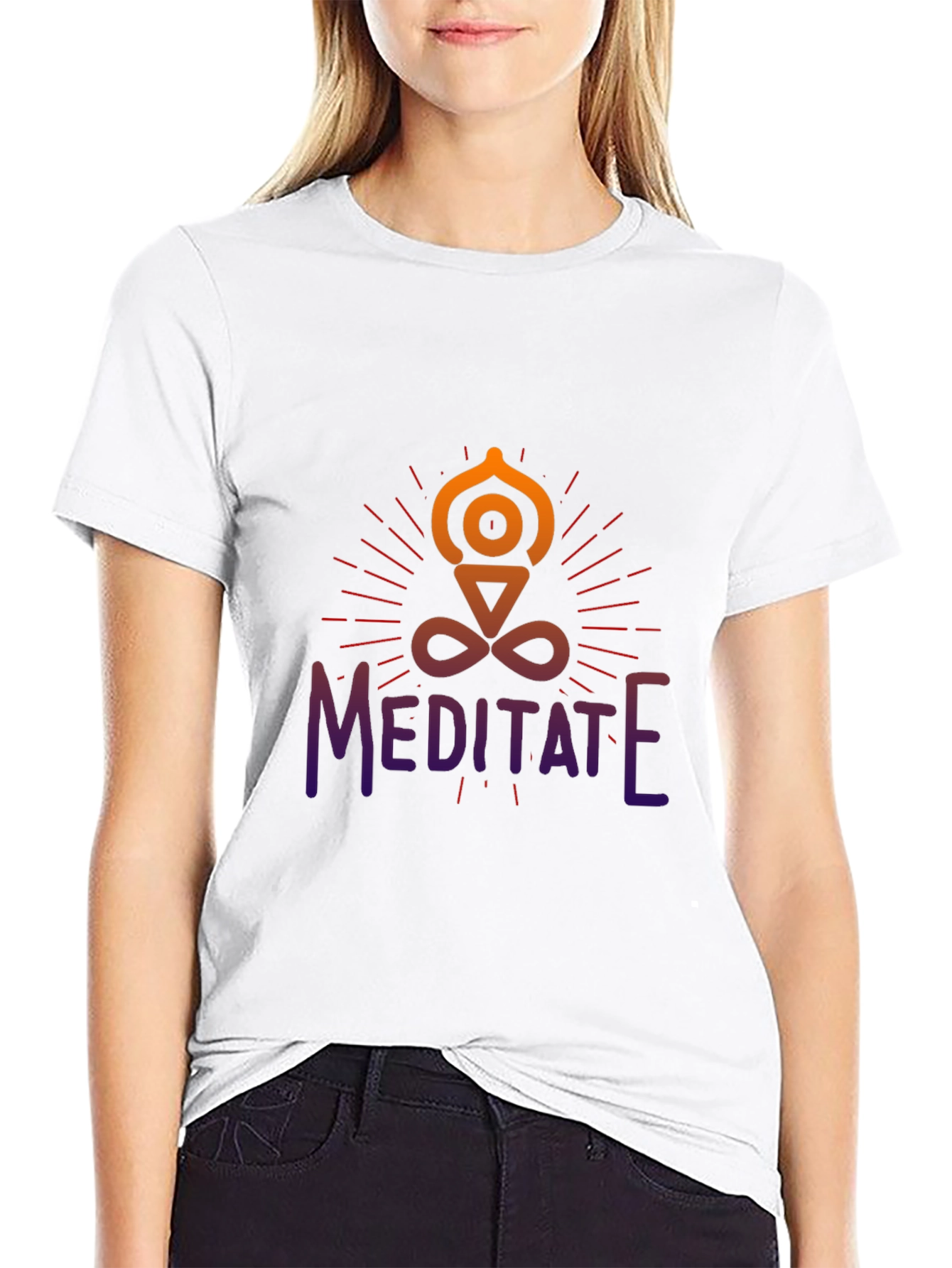 Meditate Graphic Tee - Spiritual Yoga Shirt