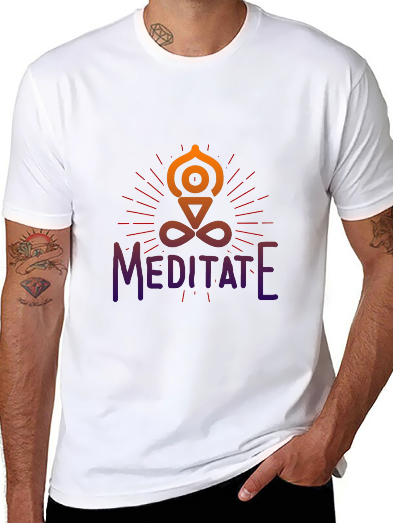 Meditate Graphic Tee - Spiritual Yoga Shirt