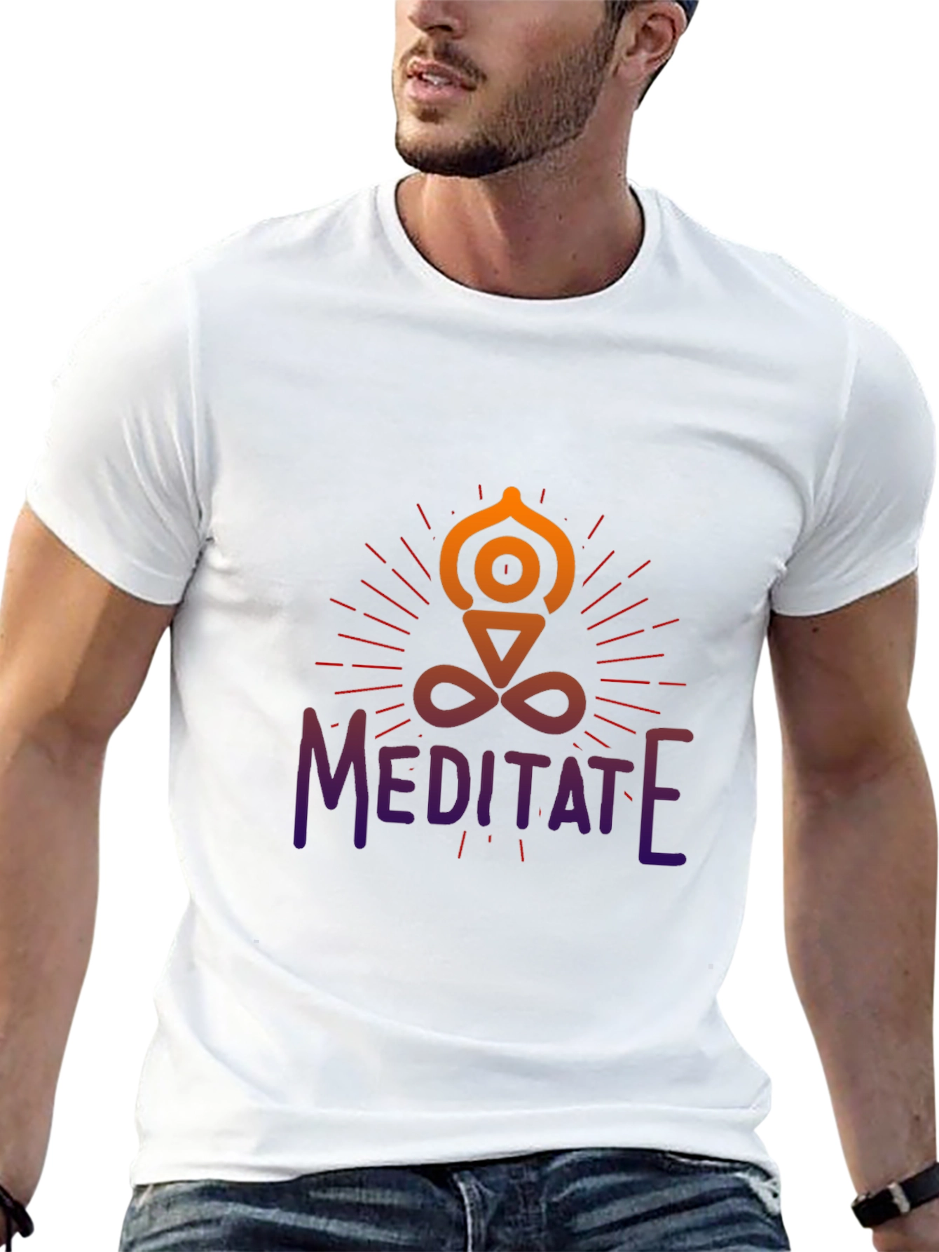 Meditate Graphic Tee - Spiritual Yoga Shirt
