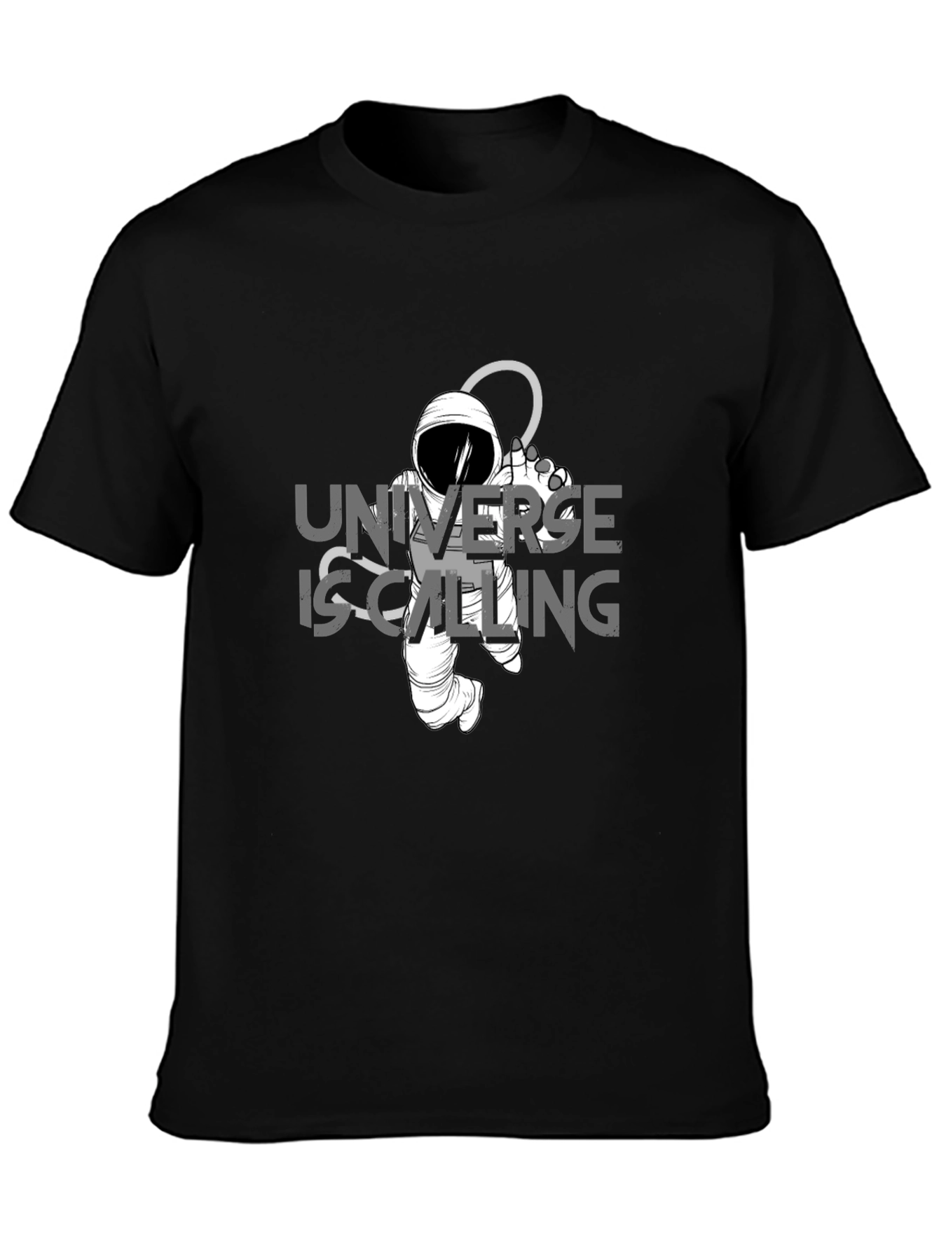Universe is Calling Black T-Shirt