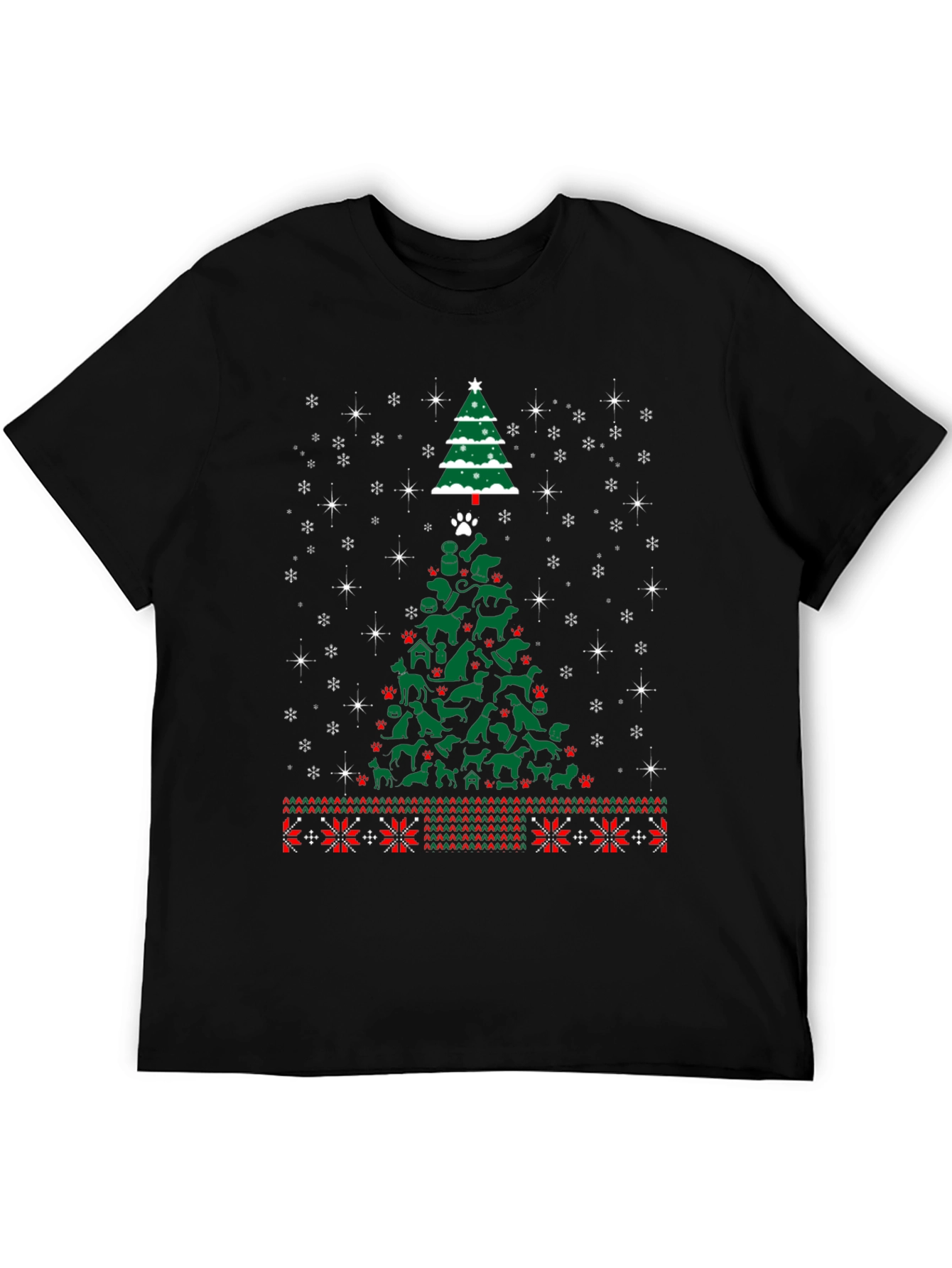 Dog Christmas Tree T-Shirt Holiday Animal Lover