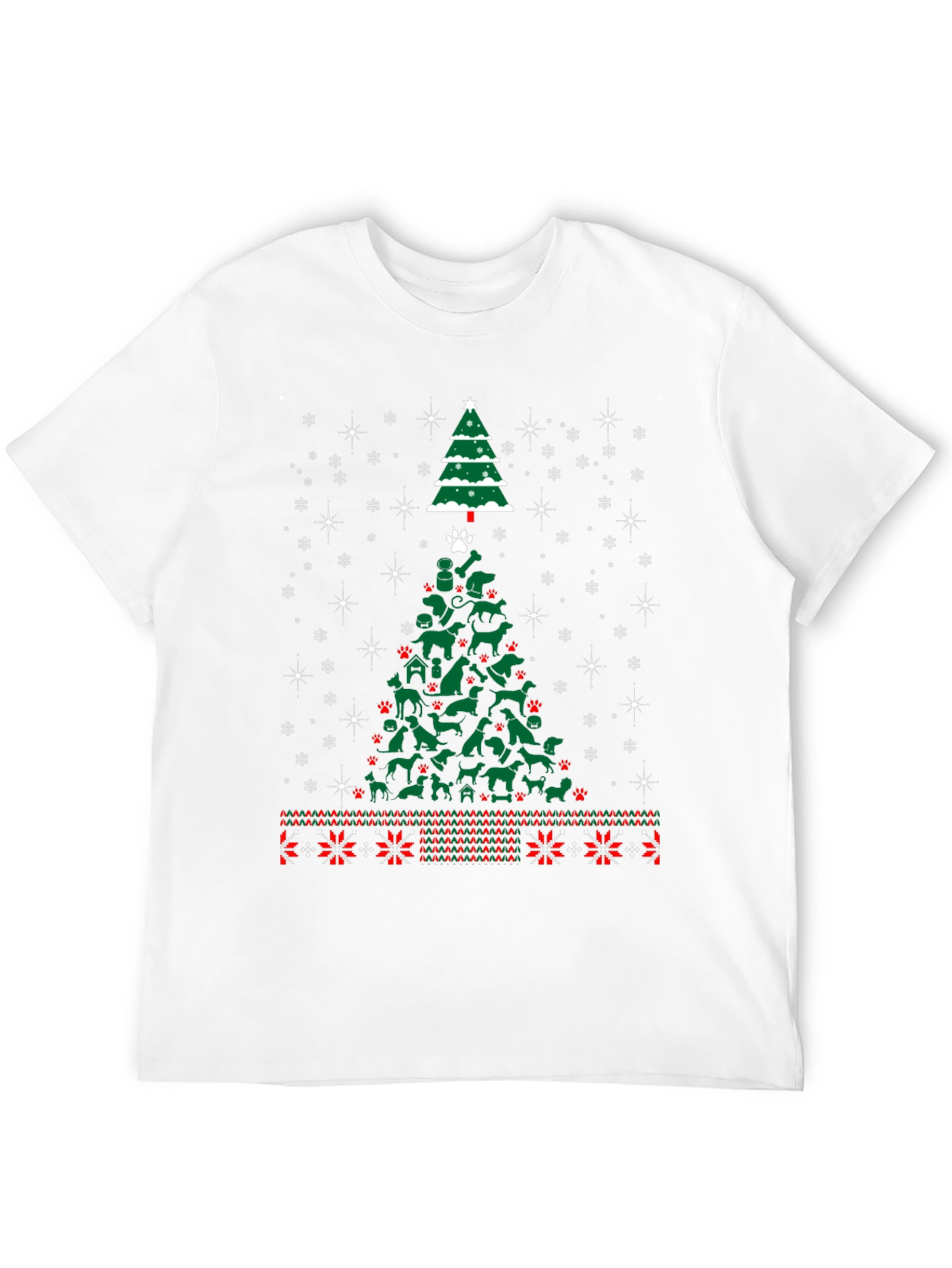 Dog Christmas Tree T-Shirt Holiday Animal Lover