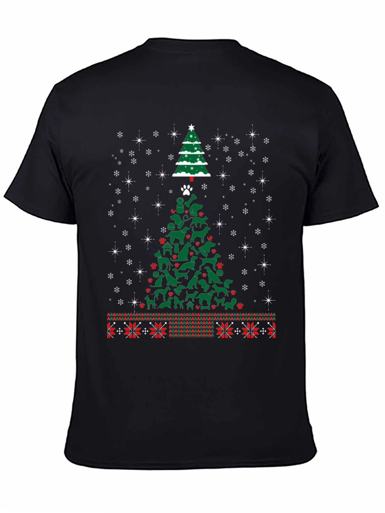 Dog Christmas Tree T-Shirt Holiday Animal Lover