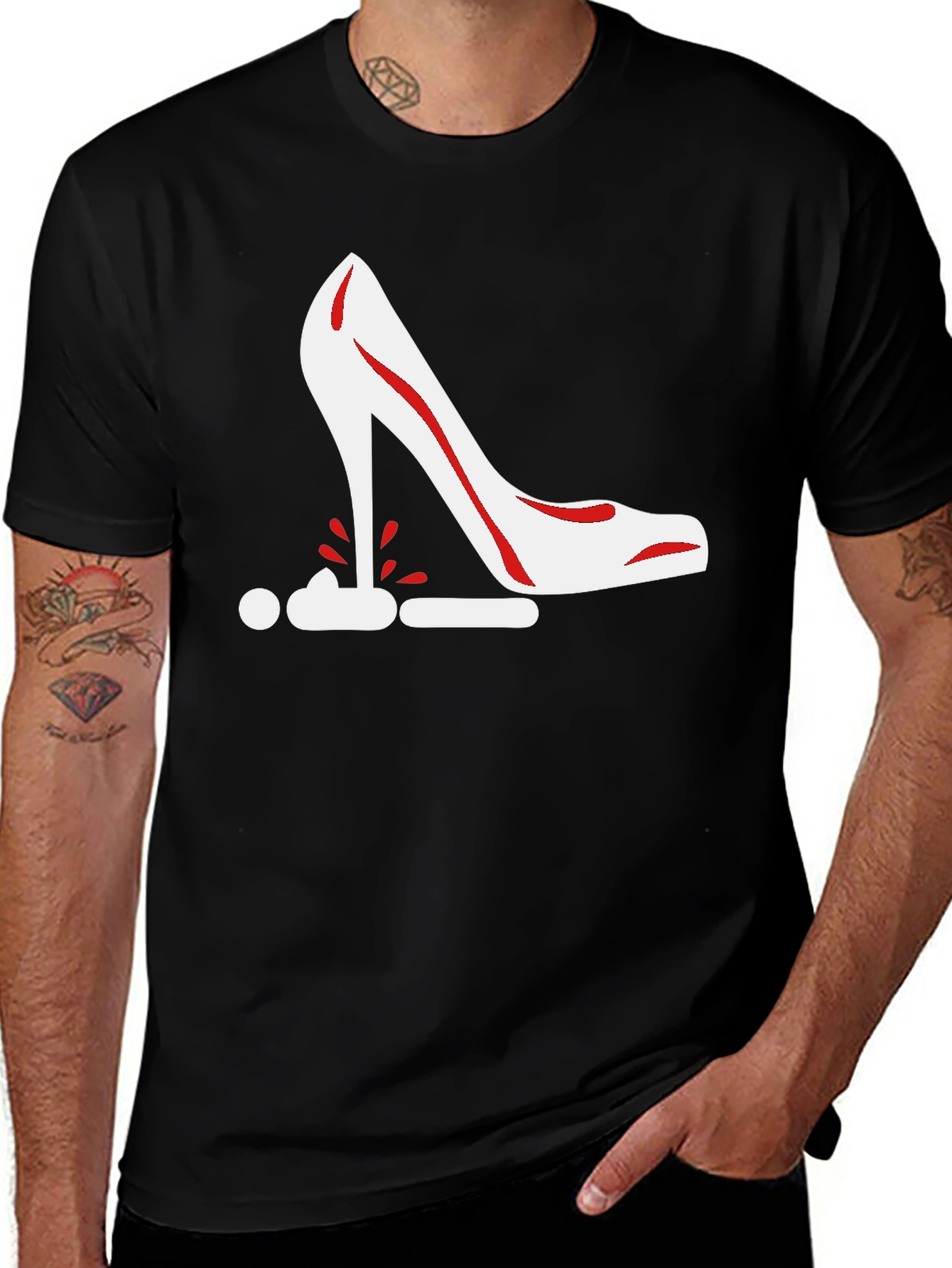 Stiletto Heel Graphic Tee - Bold Statement Shirt