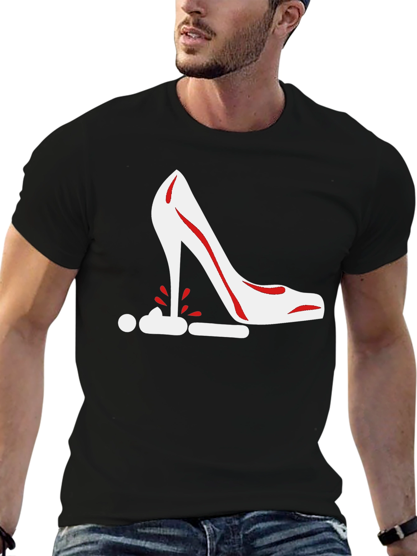Stiletto Heel Graphic Tee - Bold Statement Shirt
