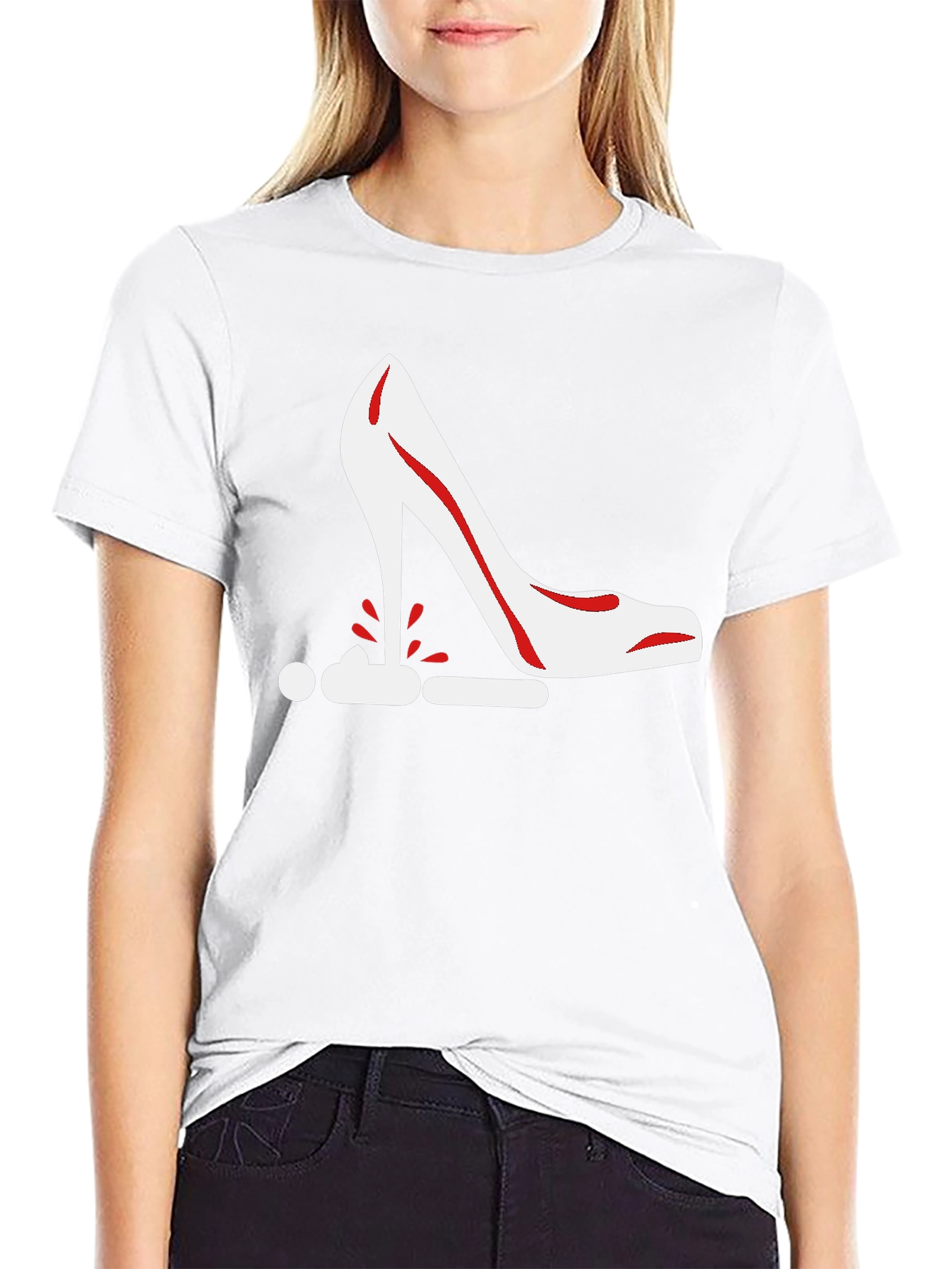Stiletto Heel Graphic Tee - Bold Statement Shirt