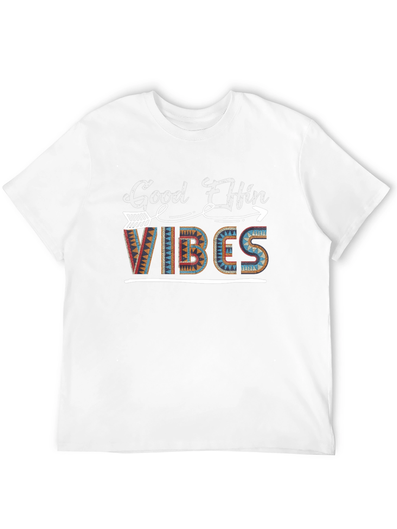 Good Effin Vibes Graphic Tee - Stylish Black T-Shirt