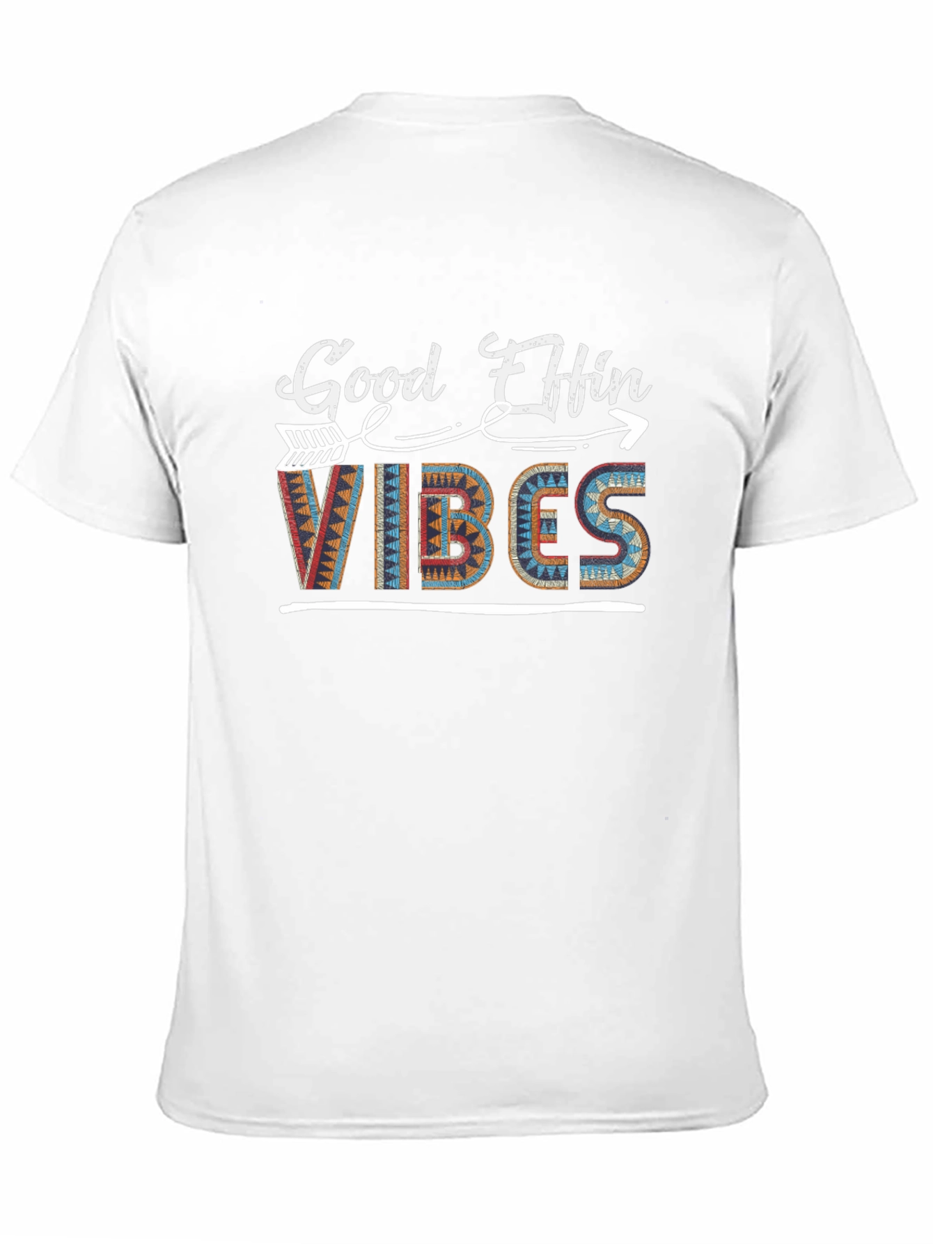Good Effin Vibes Graphic Tee - Stylish Black T-Shirt