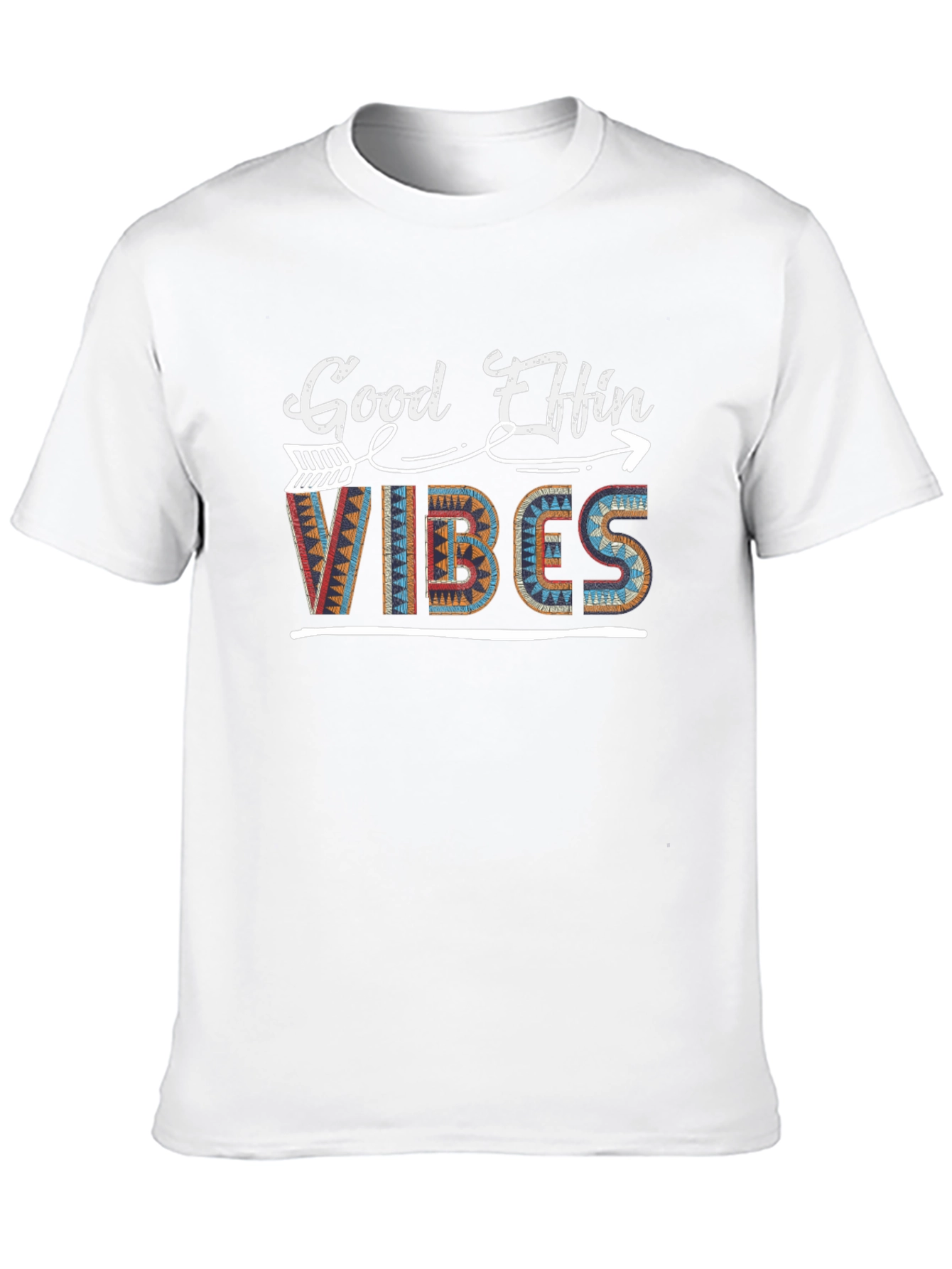 Good Effin Vibes Graphic Tee - Stylish Black T-Shirt