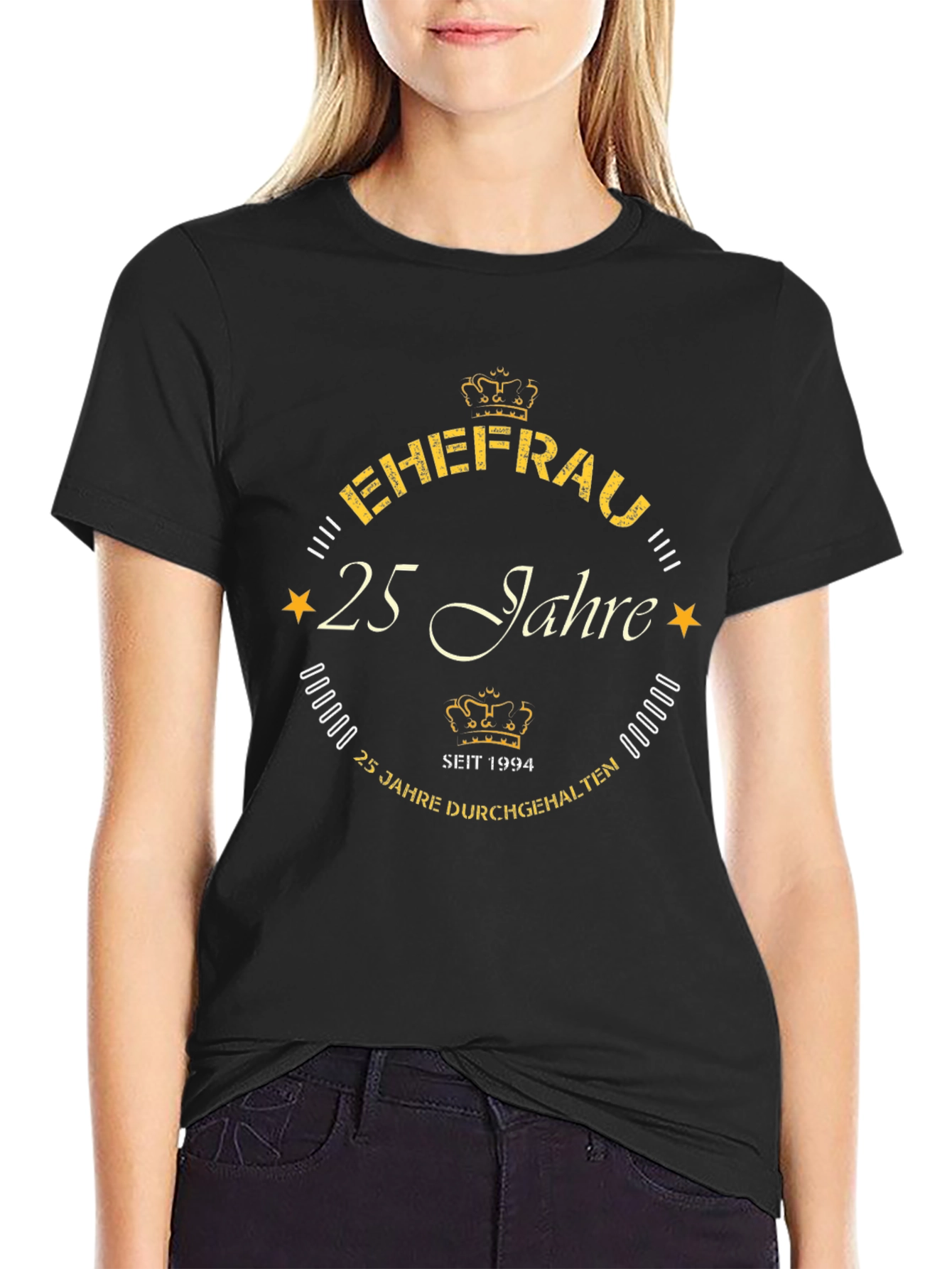 Ehefrau 25 Jahre T-Shirt - Anniversary Gift Tee