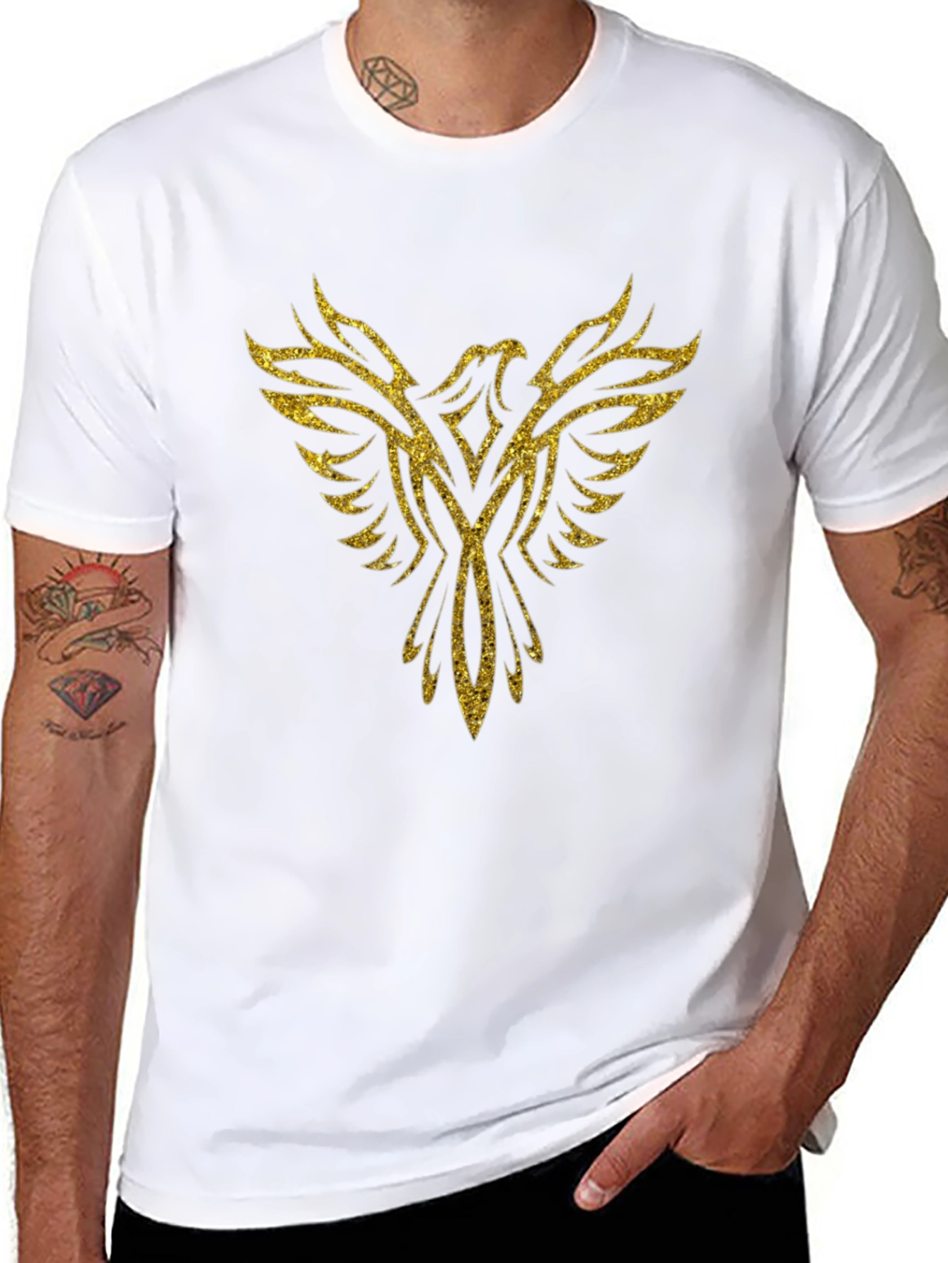 Golden Phoenix Graphic T-Shirt