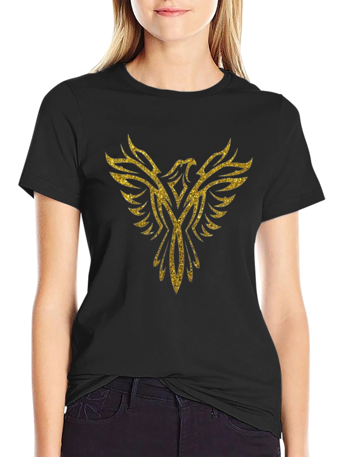 Golden Phoenix Graphic T-Shirt