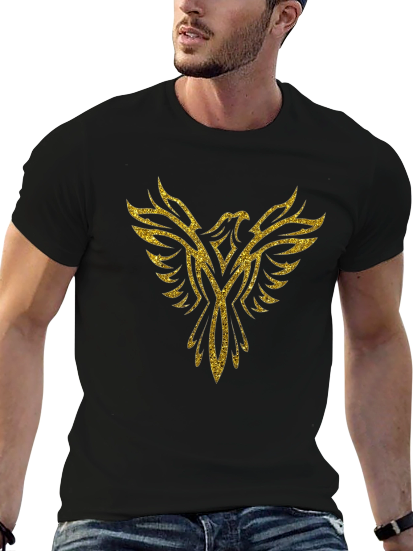 Golden Phoenix Graphic T-Shirt