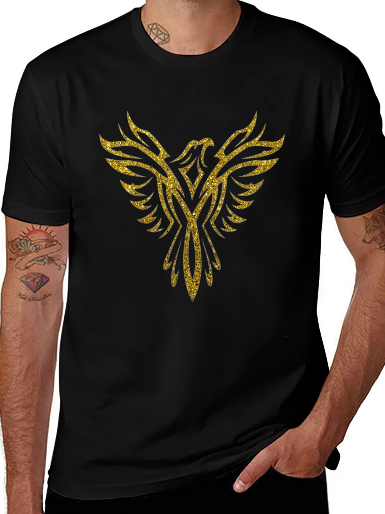 Golden Phoenix Graphic T-Shirt