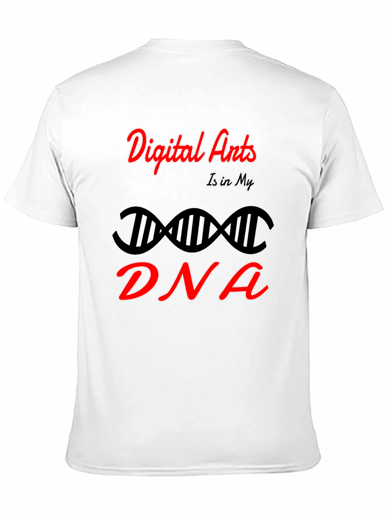 Digital Arts DNA Graphic T-Shirt - Black