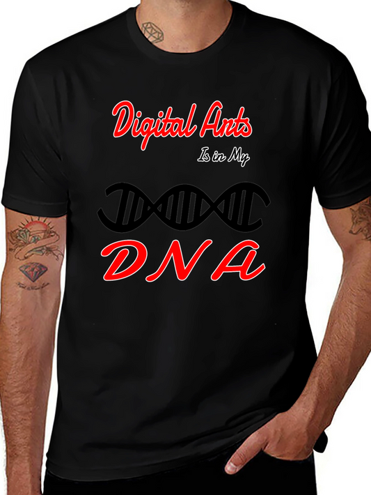 Digital Arts DNA Graphic T-Shirt - Black