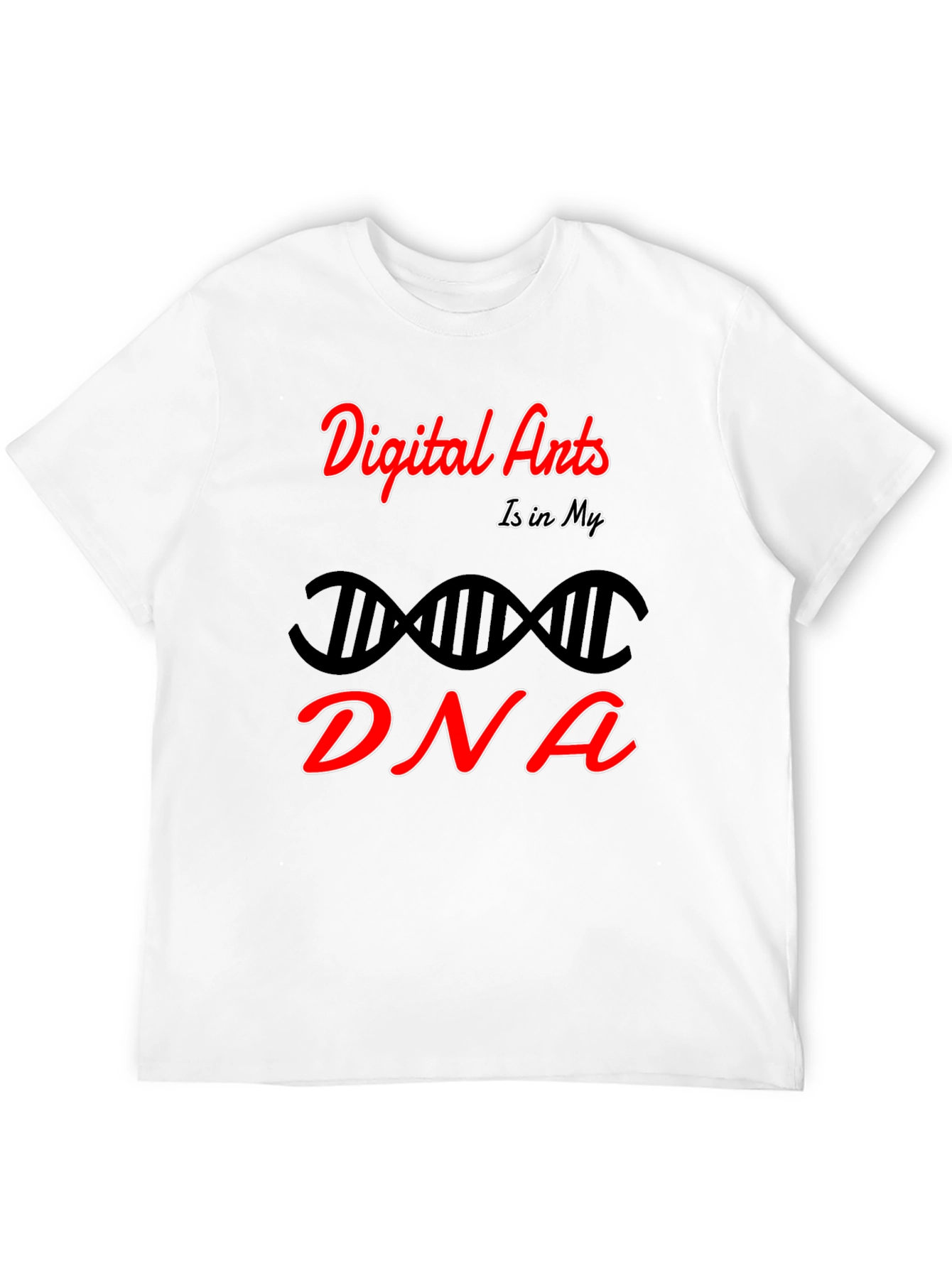 Digital Arts DNA Graphic T-Shirt - Black