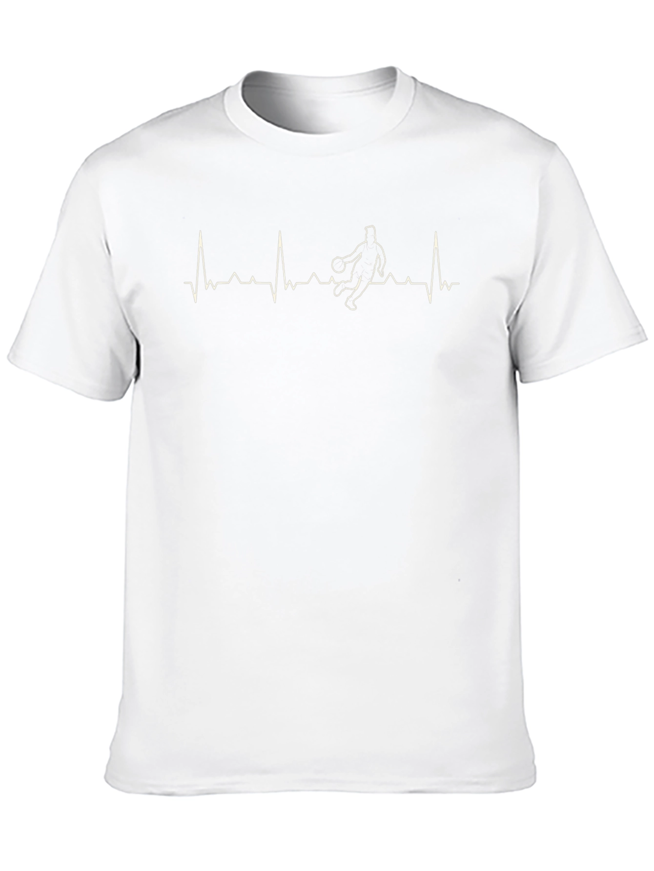 Basketball Heartbeat Graphic T-Shirt