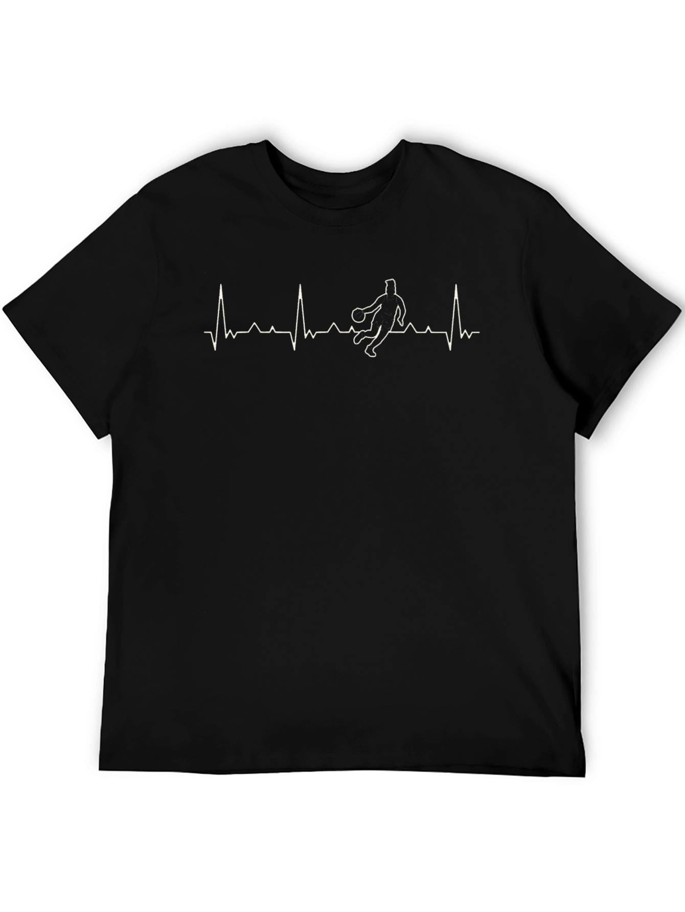 Basketball Heartbeat Graphic T-Shirt