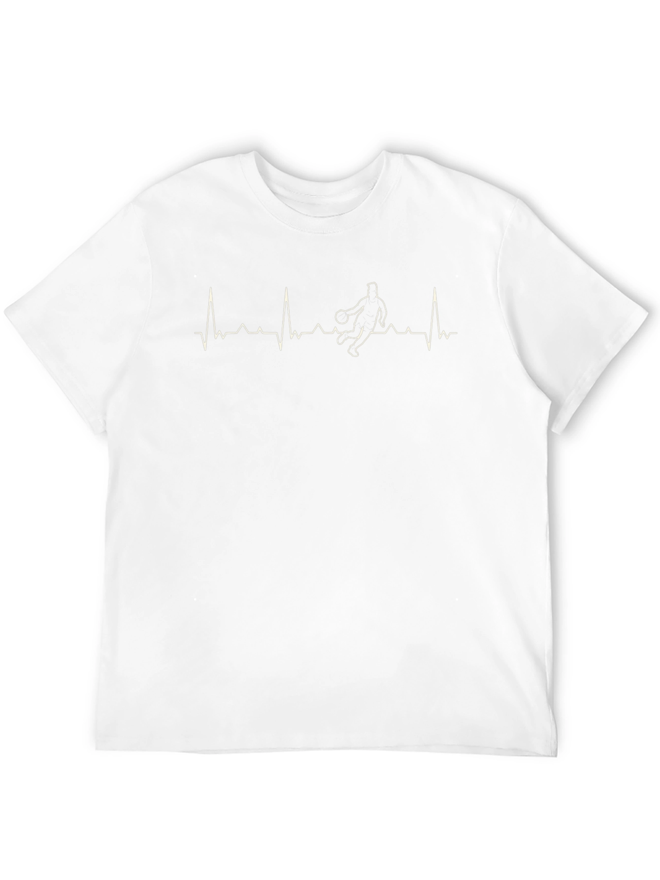 Basketball Heartbeat Graphic T-Shirt