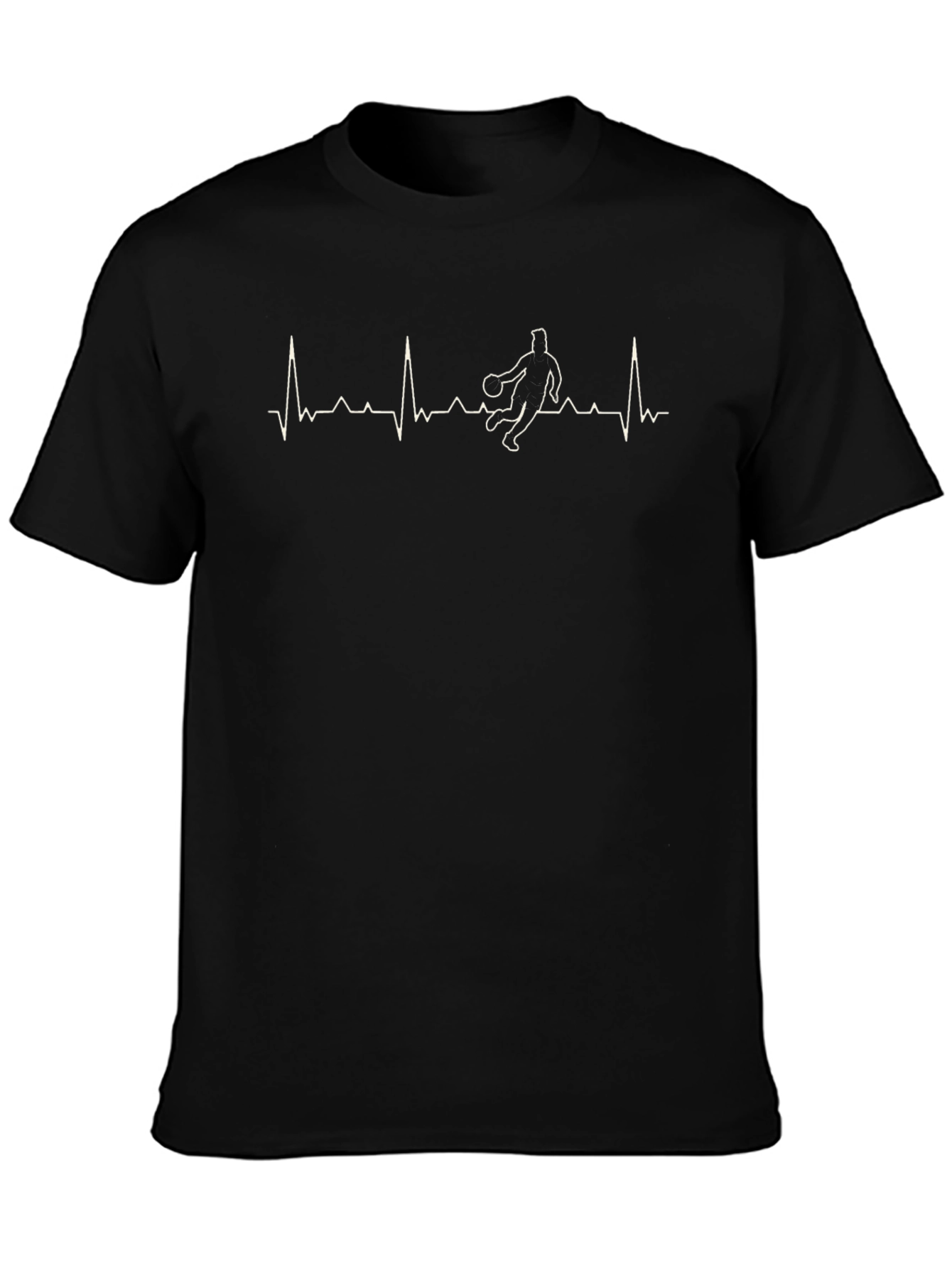 Basketball Heartbeat Graphic T-Shirt