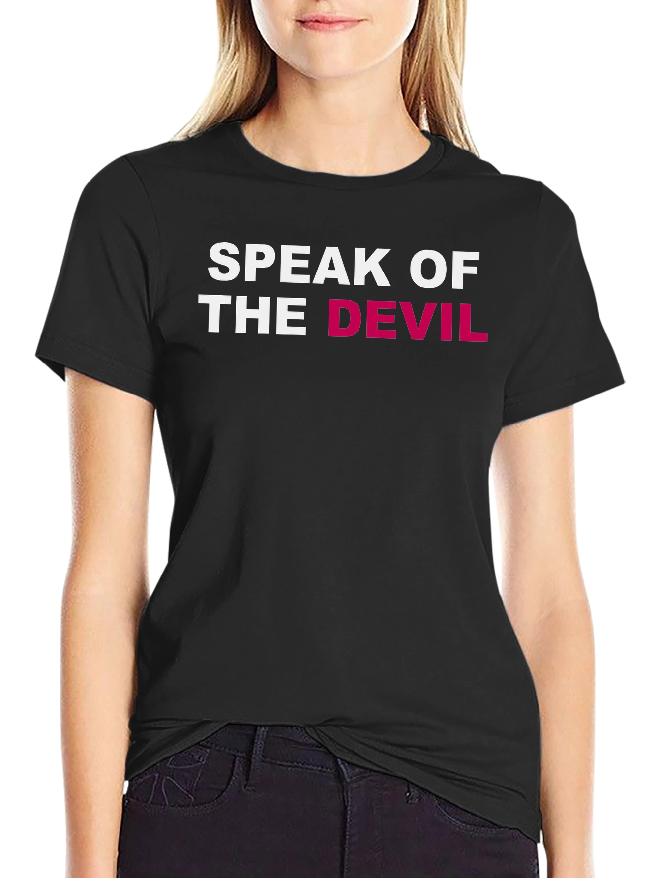 Speak of the Devil Graphic Tee - Black