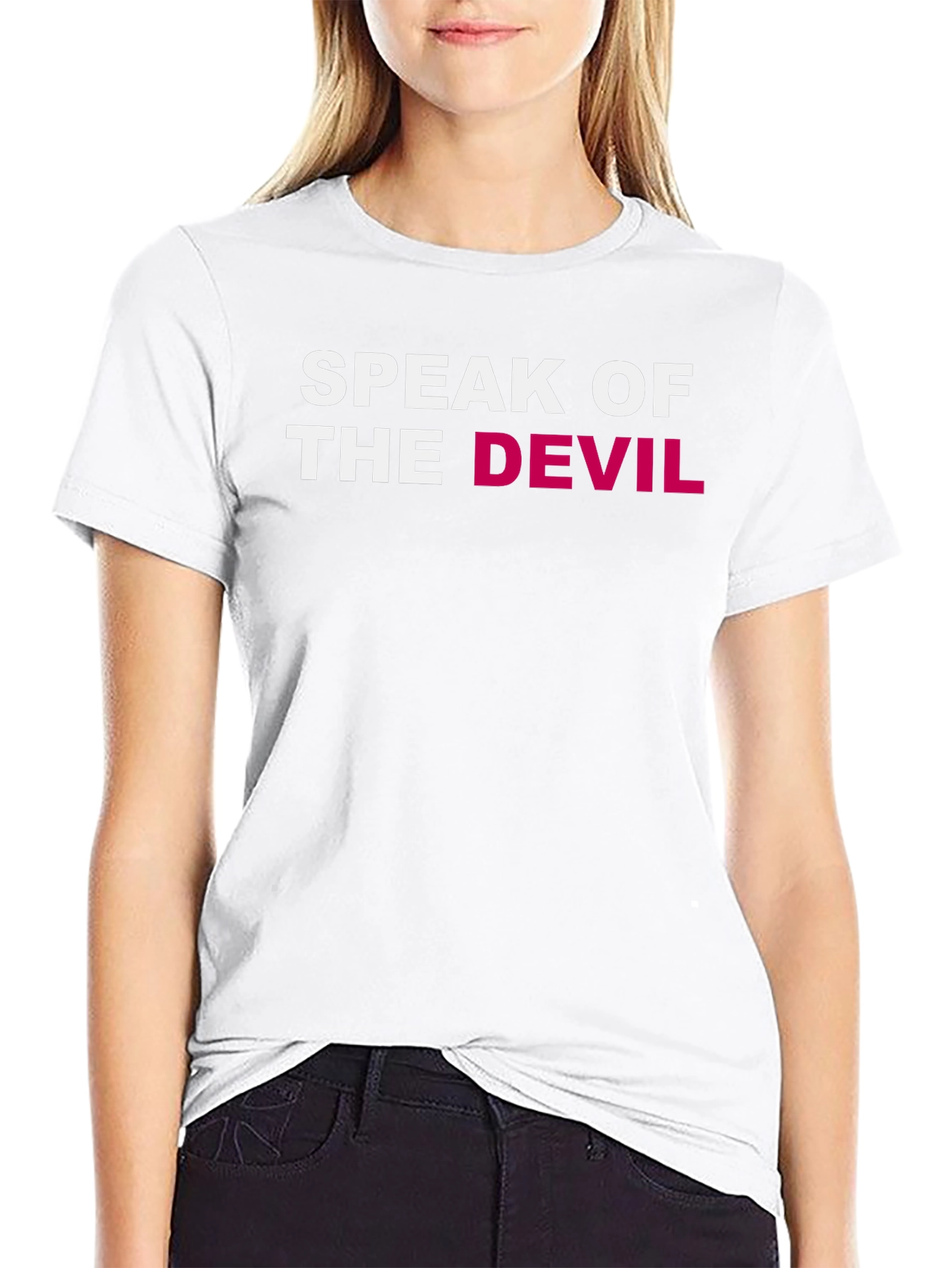 Speak of the Devil Graphic Tee - Black