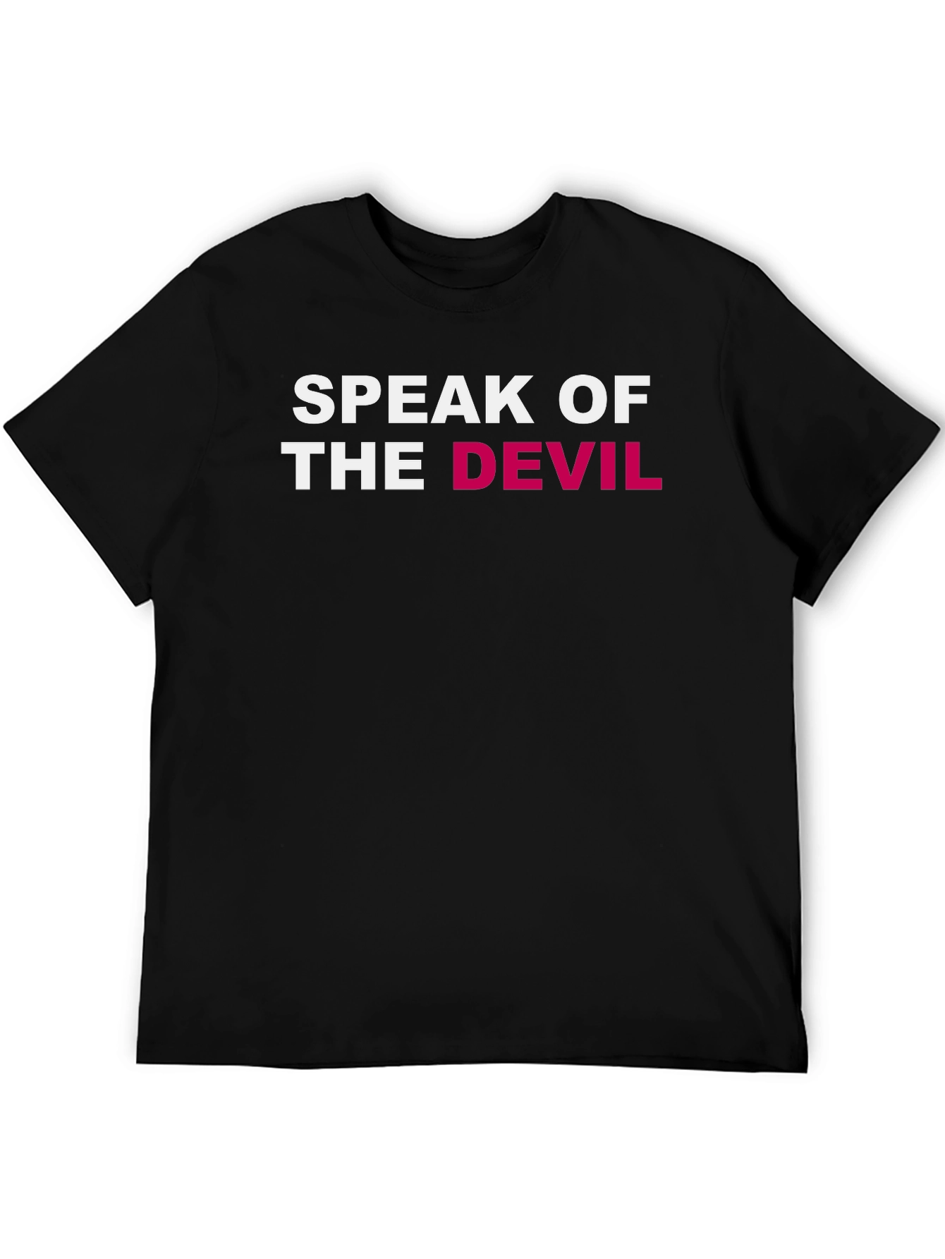 Speak of the Devil Graphic Tee - Black