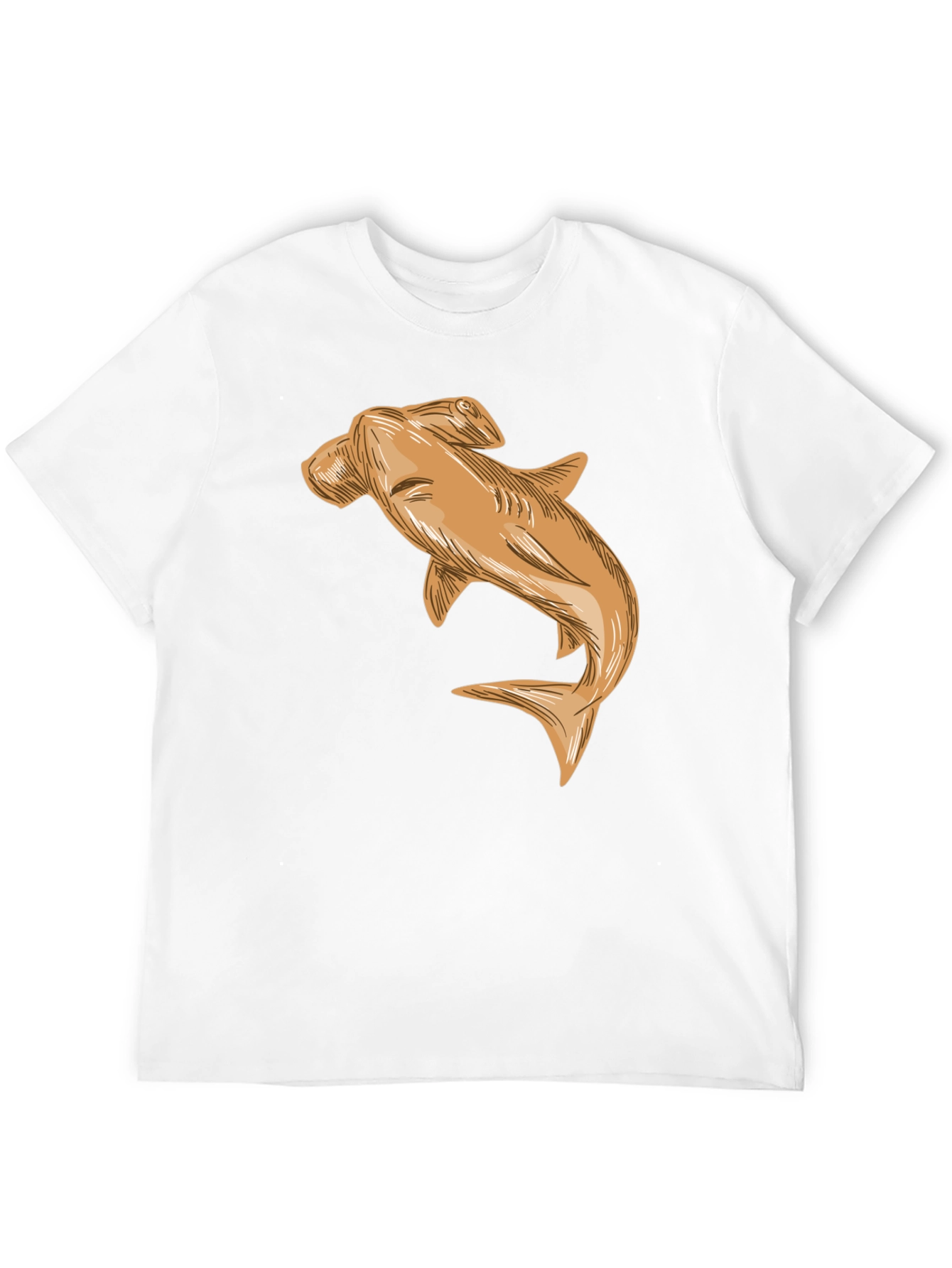 Hammerhead Shark Graphic Tee - Black Casual Cotton