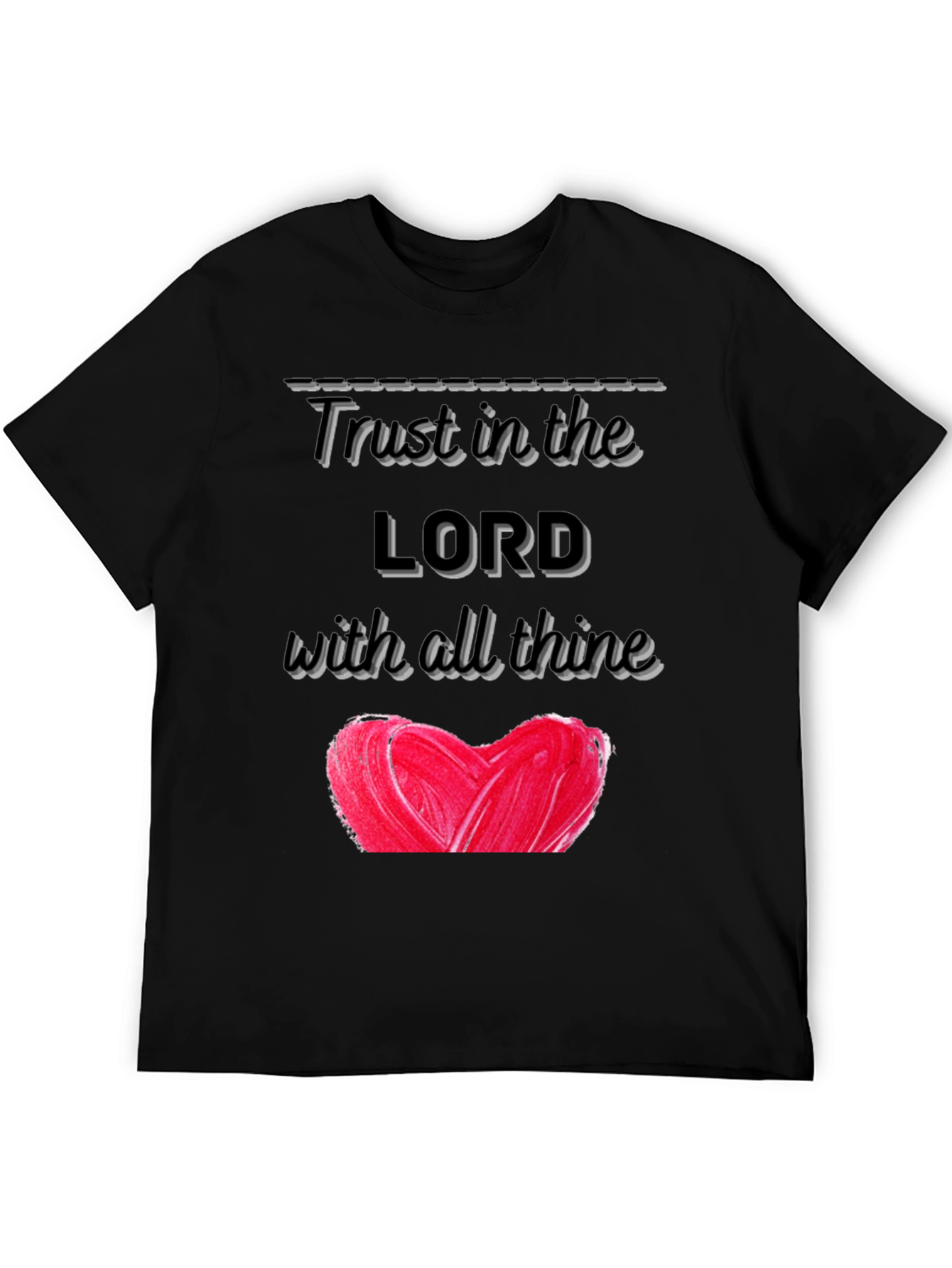 Trust In The Lord Heart Graphic T-Shirt
