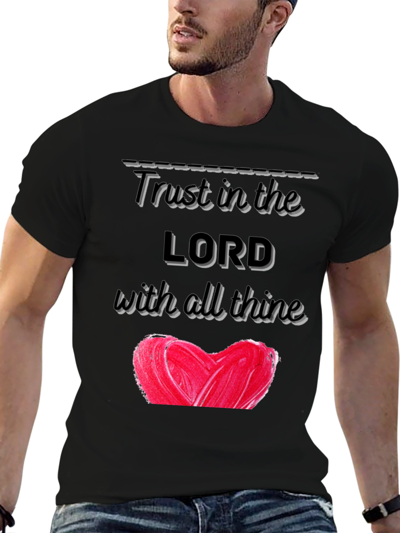 Trust In The Lord Heart Graphic T-Shirt
