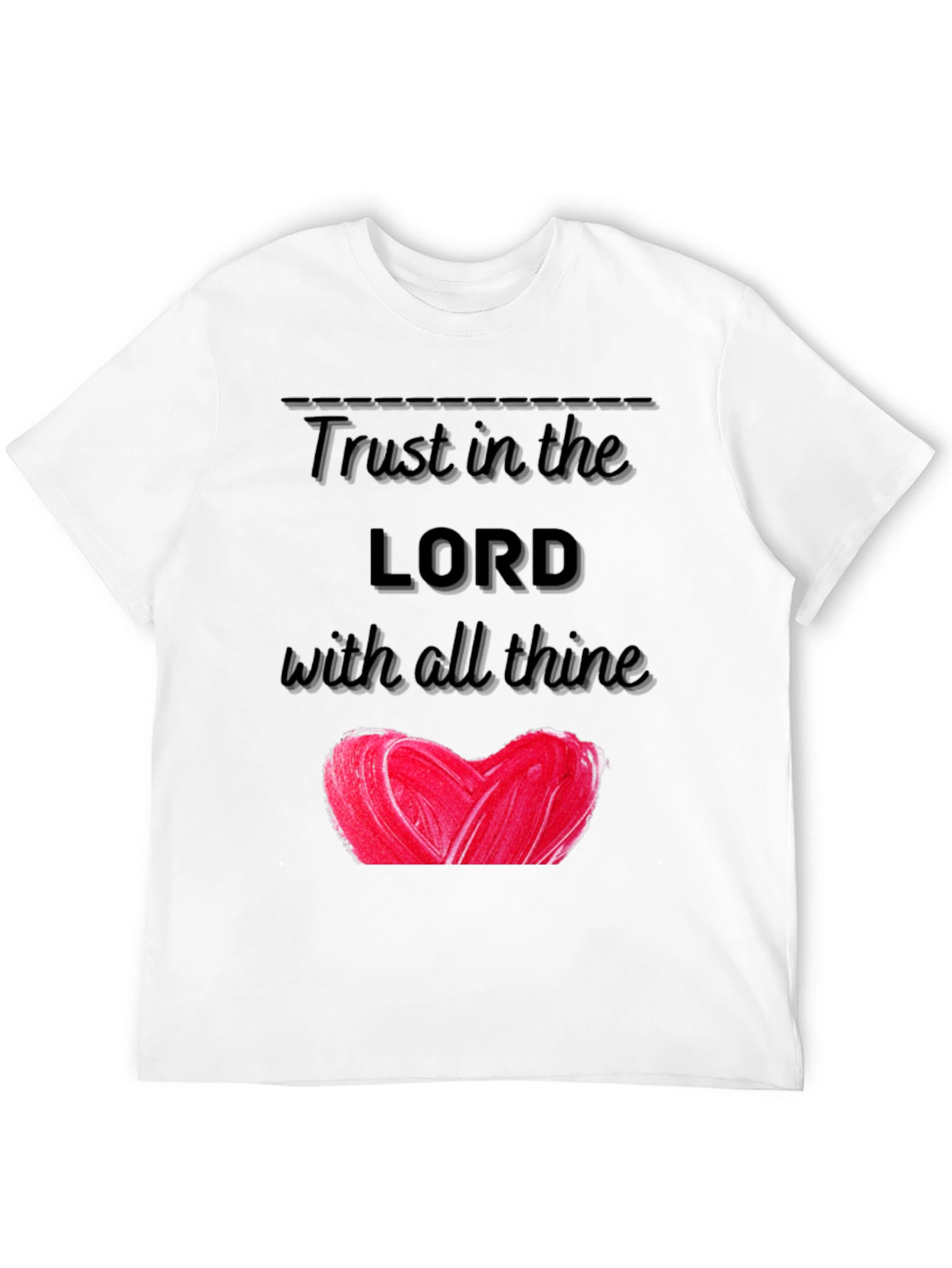 Trust In The Lord Heart Graphic T-Shirt