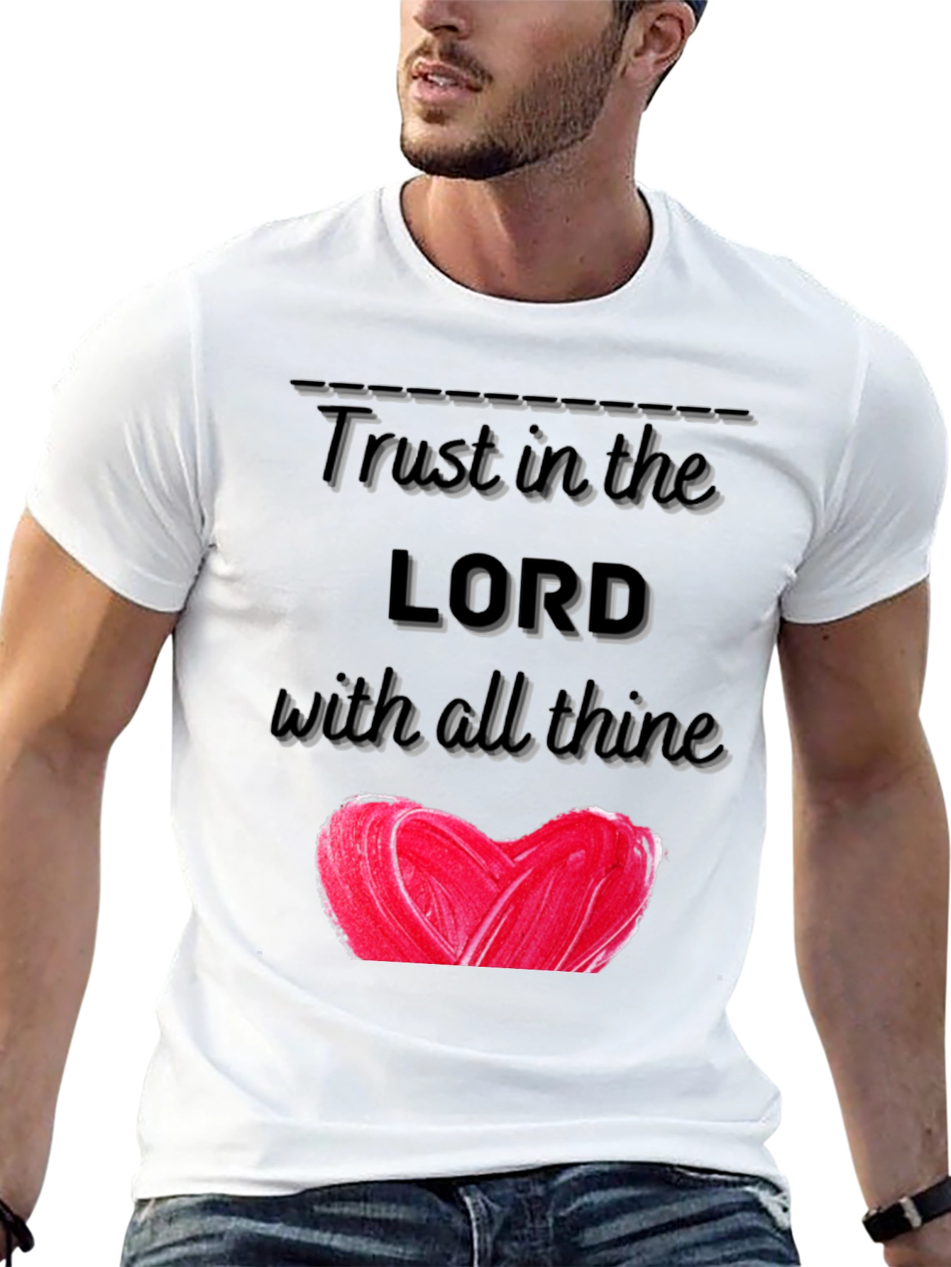 Trust In The Lord Heart Graphic T-Shirt