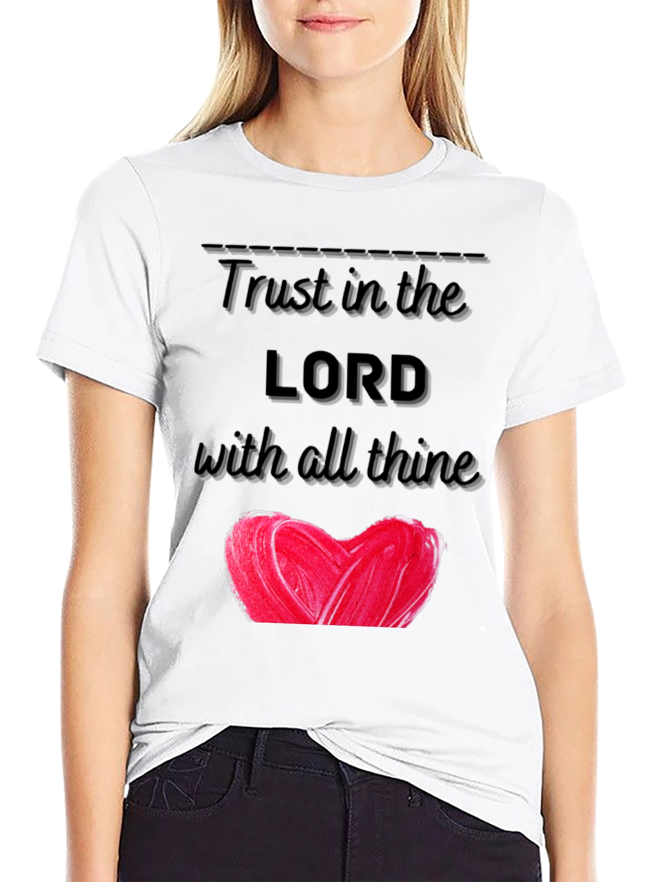 Trust In The Lord Heart Graphic T-Shirt