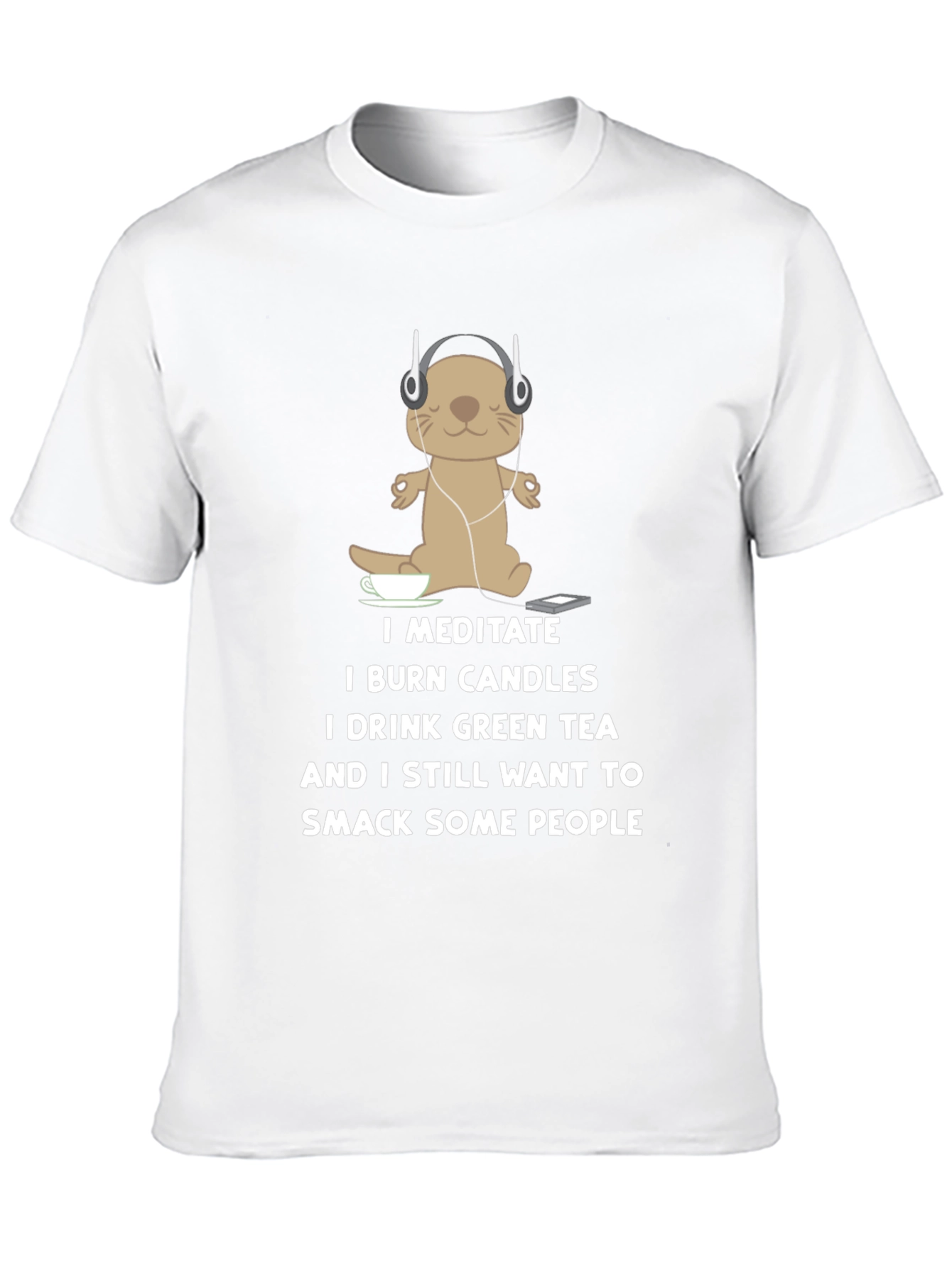 Meditate Otter T-Shirt: Funny Yoga Tee