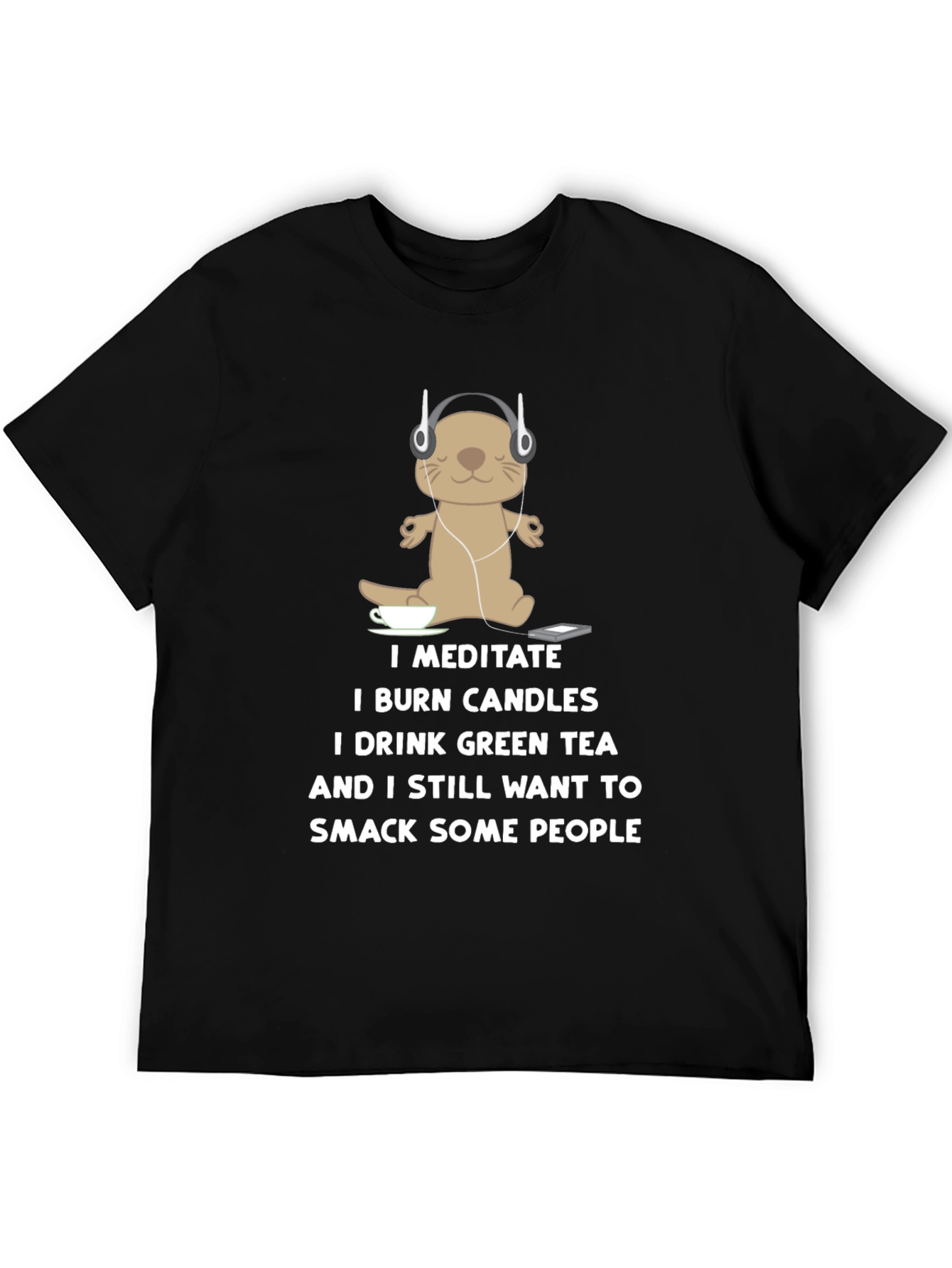 Meditate Otter T-Shirt: Funny Yoga Tee