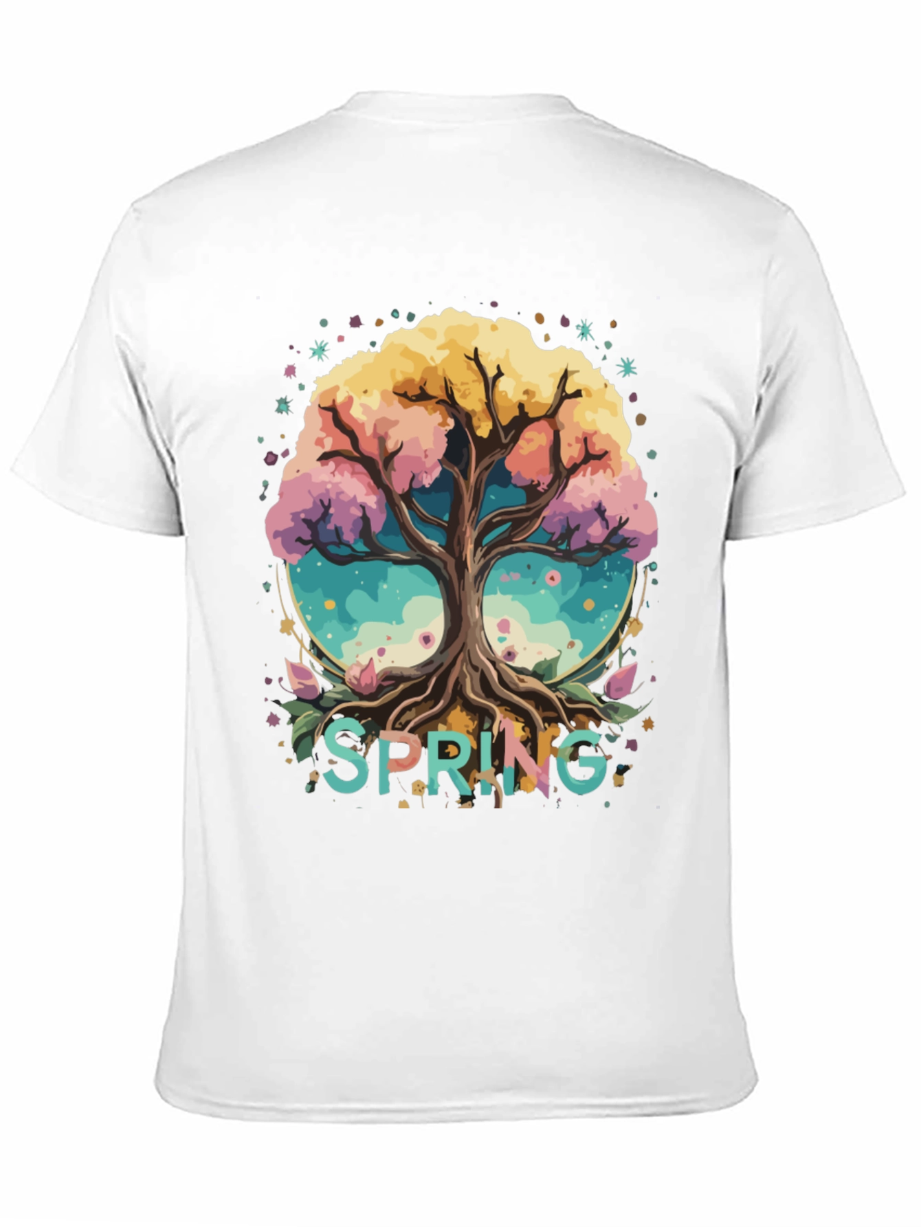 Spring Tree Graphic Tee - Black